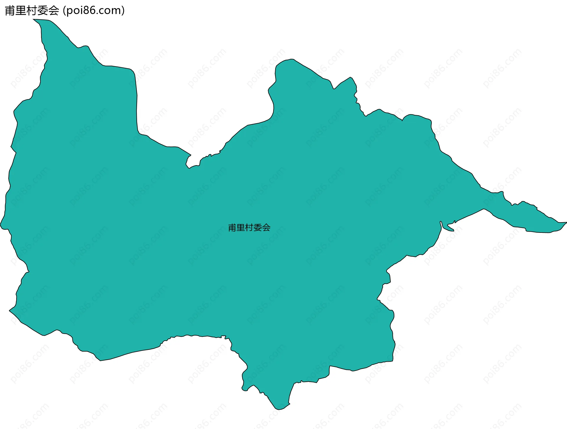 甫里村委会边界地图