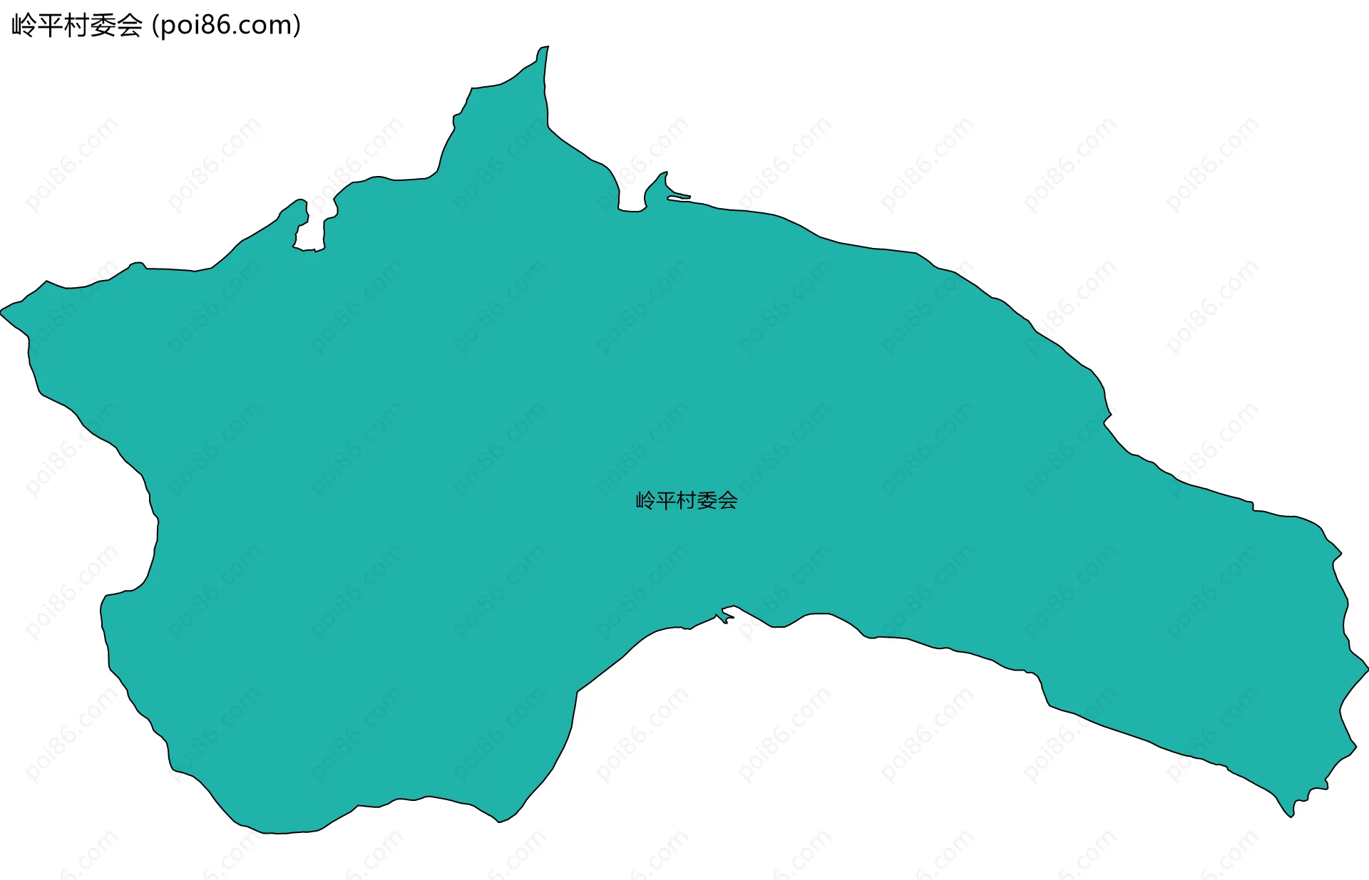 岭平村委会边界地图