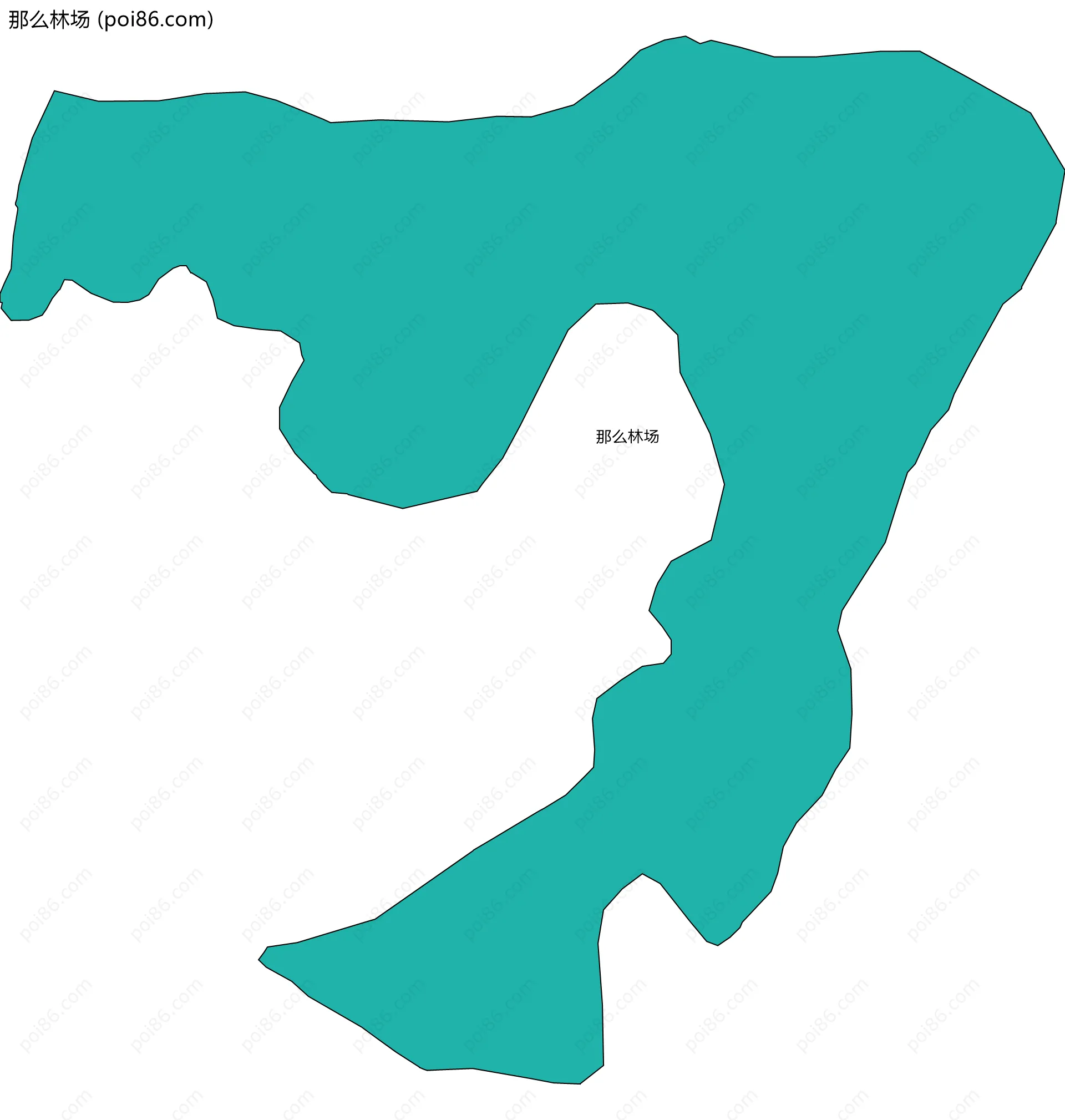 那么林场边界地图