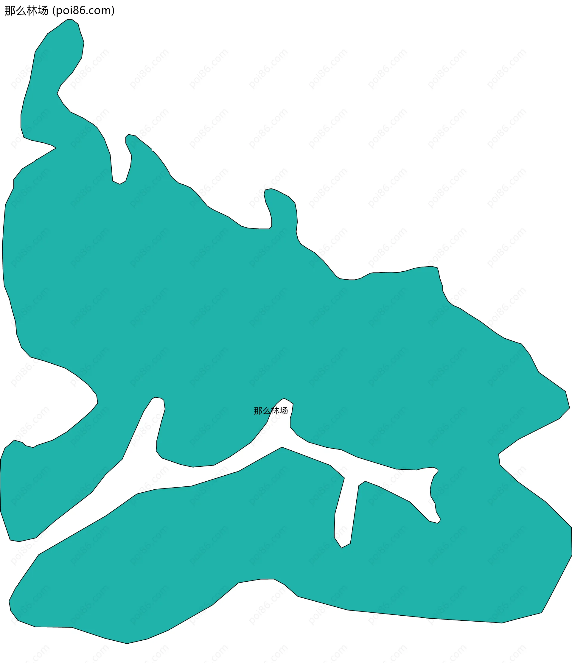 那么林场边界地图