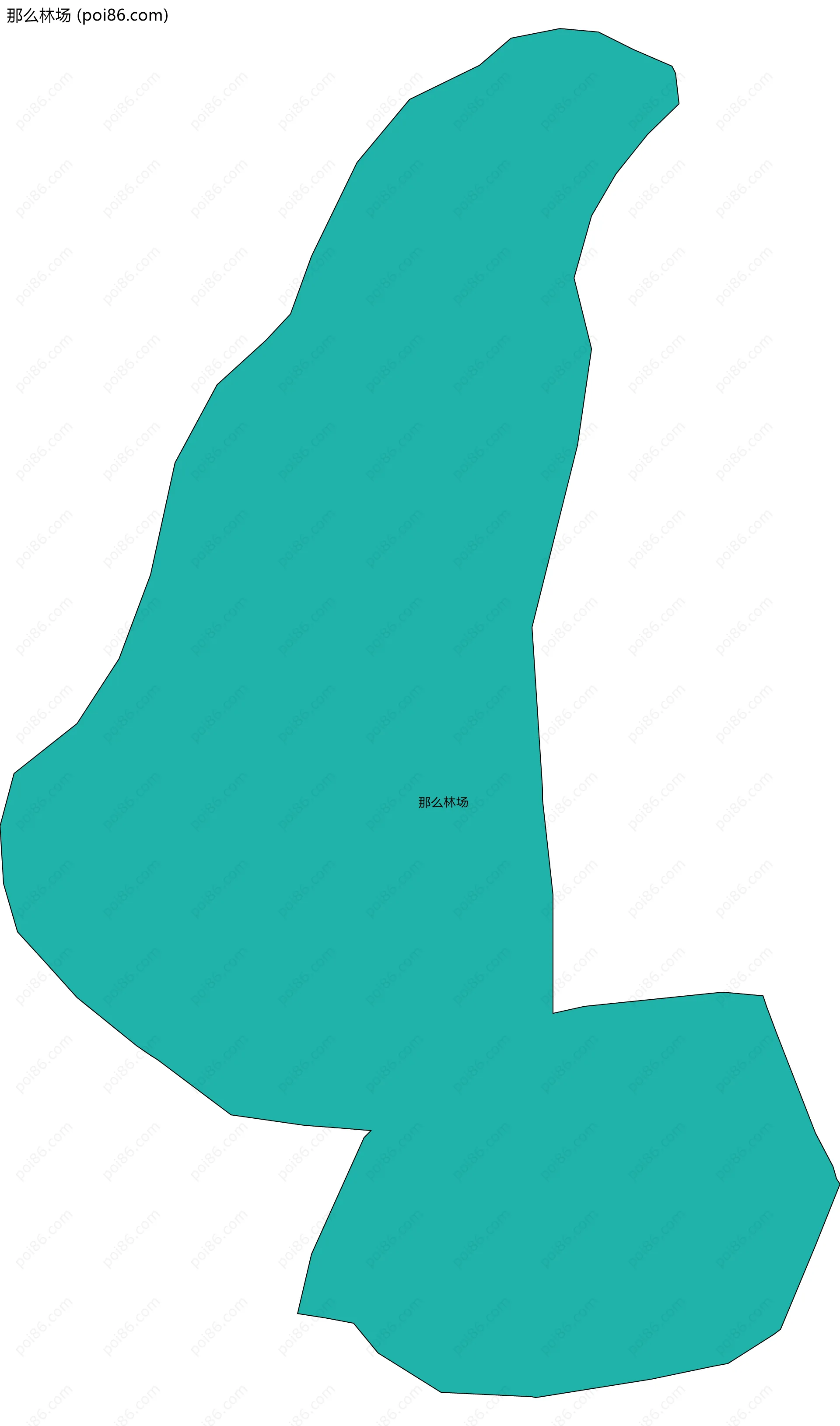 那么林场边界地图