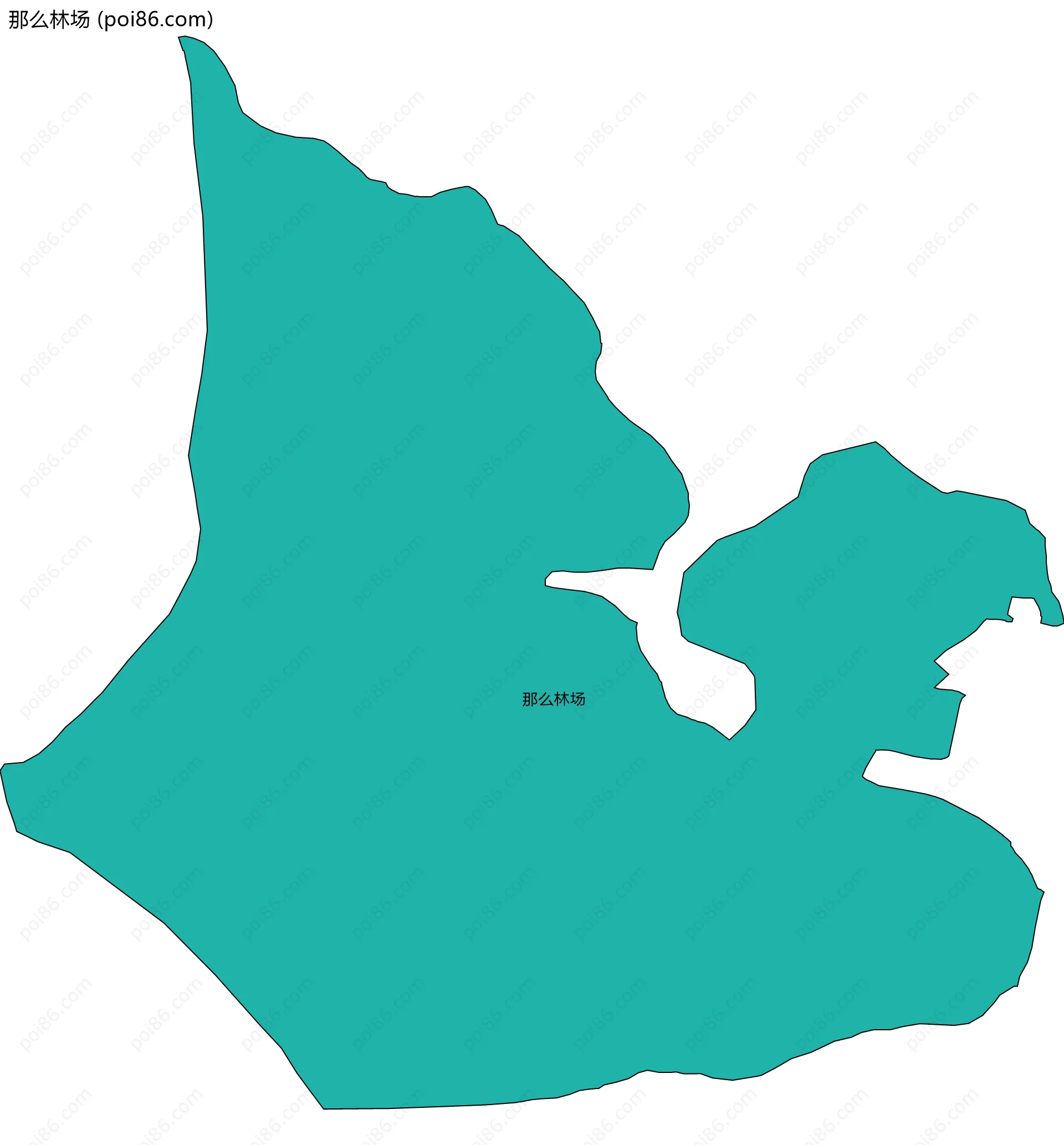 那么林场边界地图