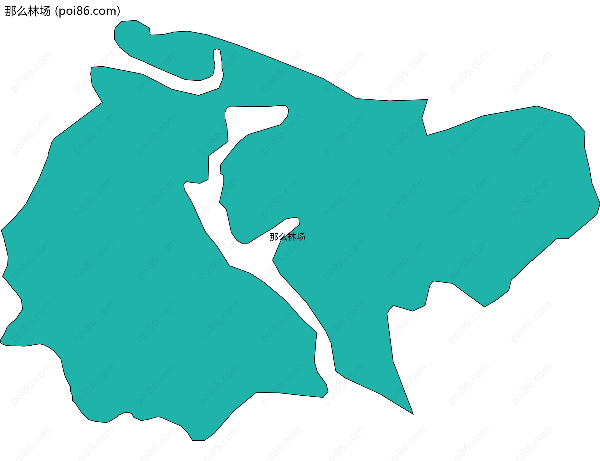 那么林场边界地图