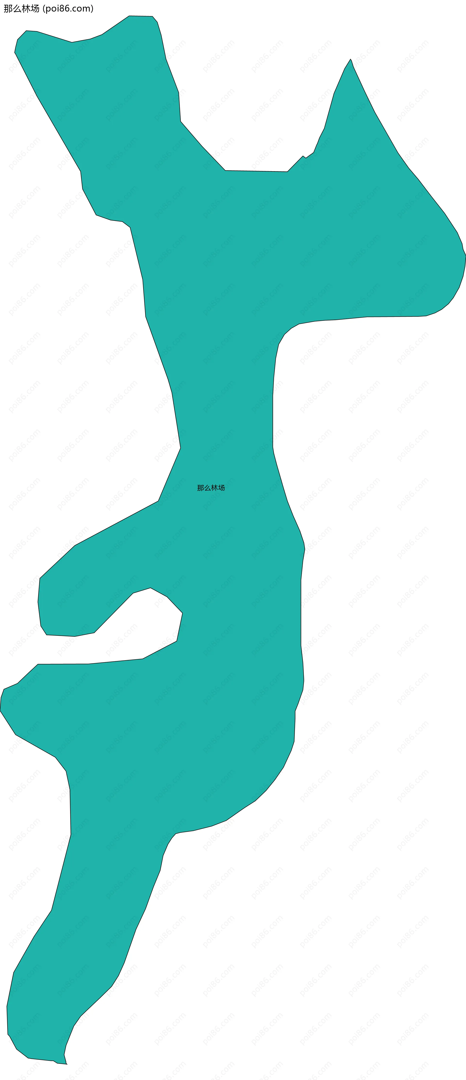 那么林场边界地图