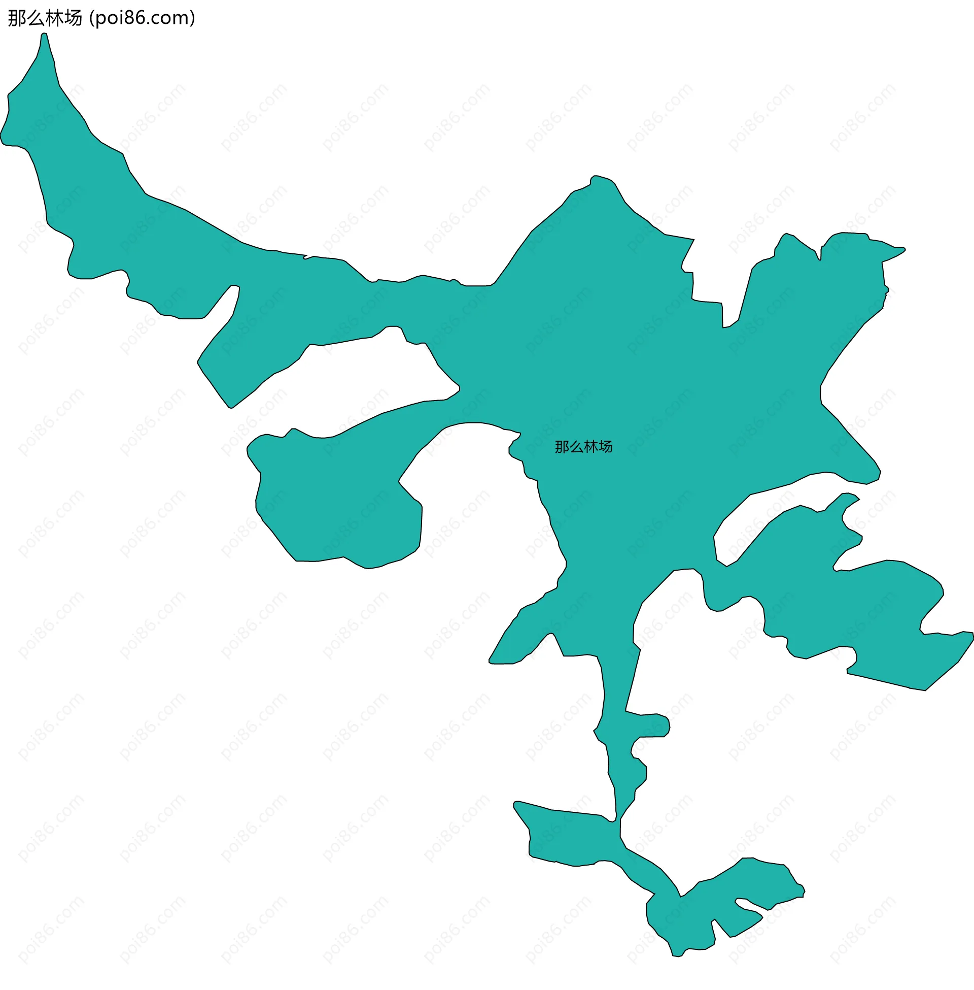 那么林场边界地图