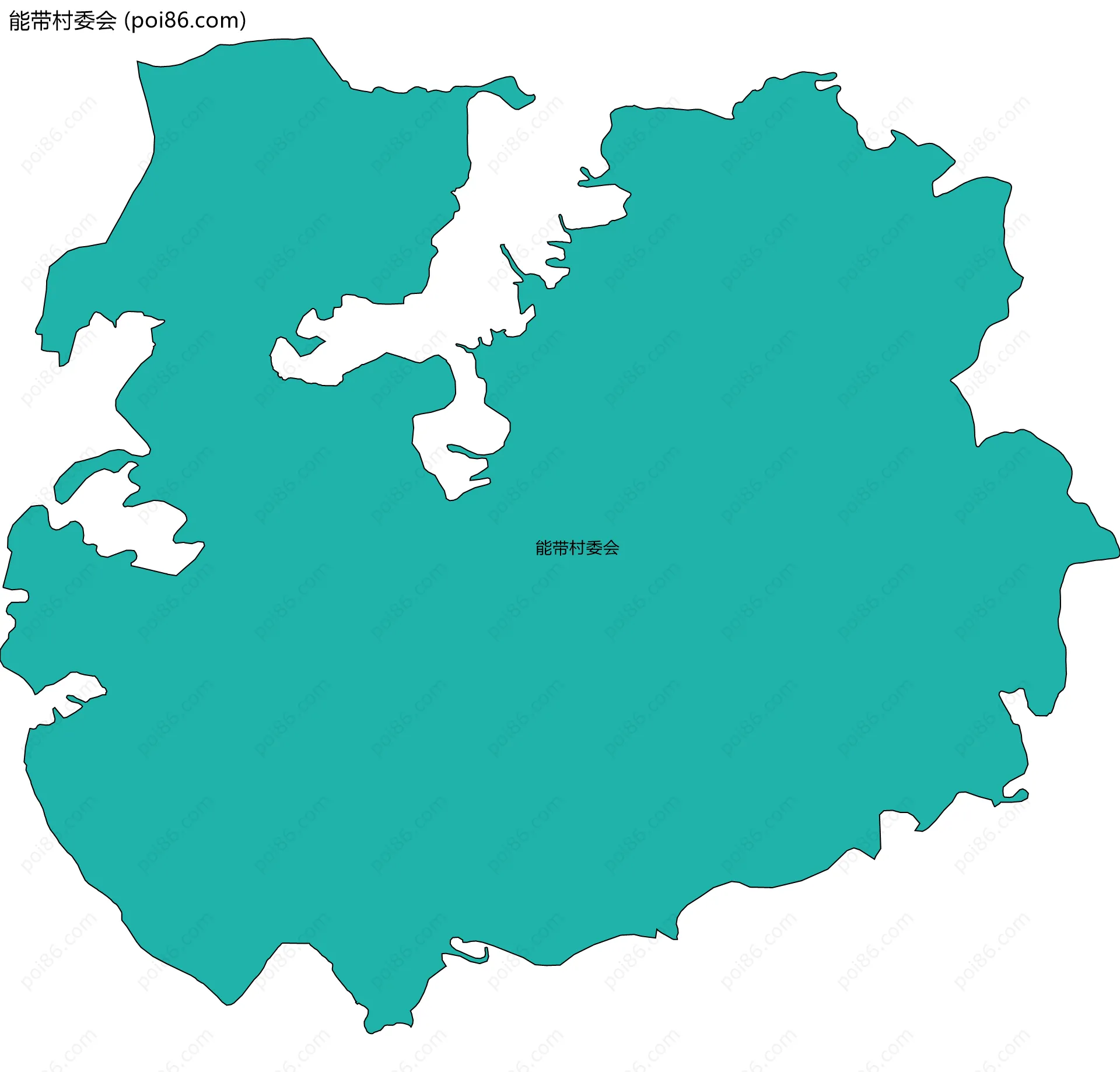 能带村委会边界地图