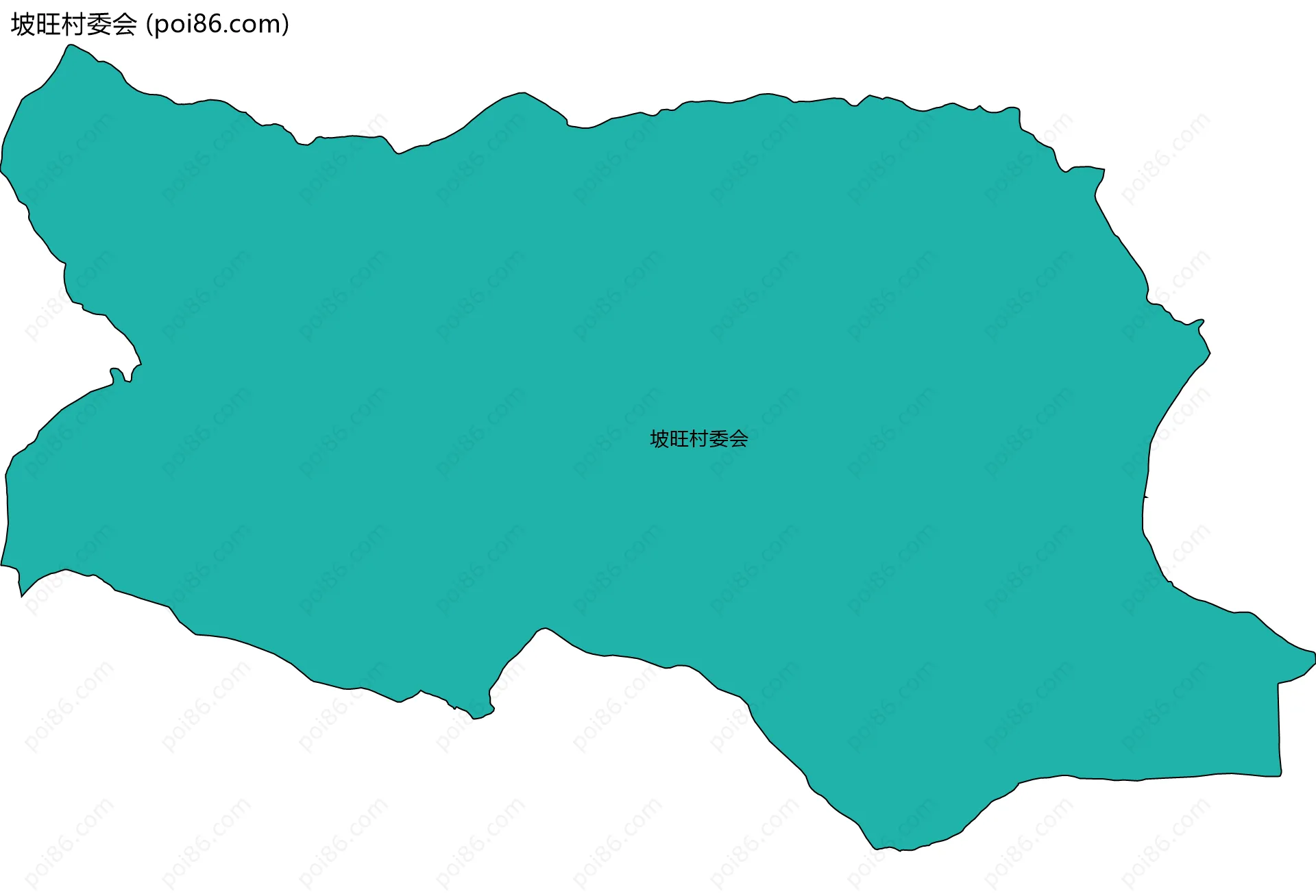 坡旺村委会边界地图