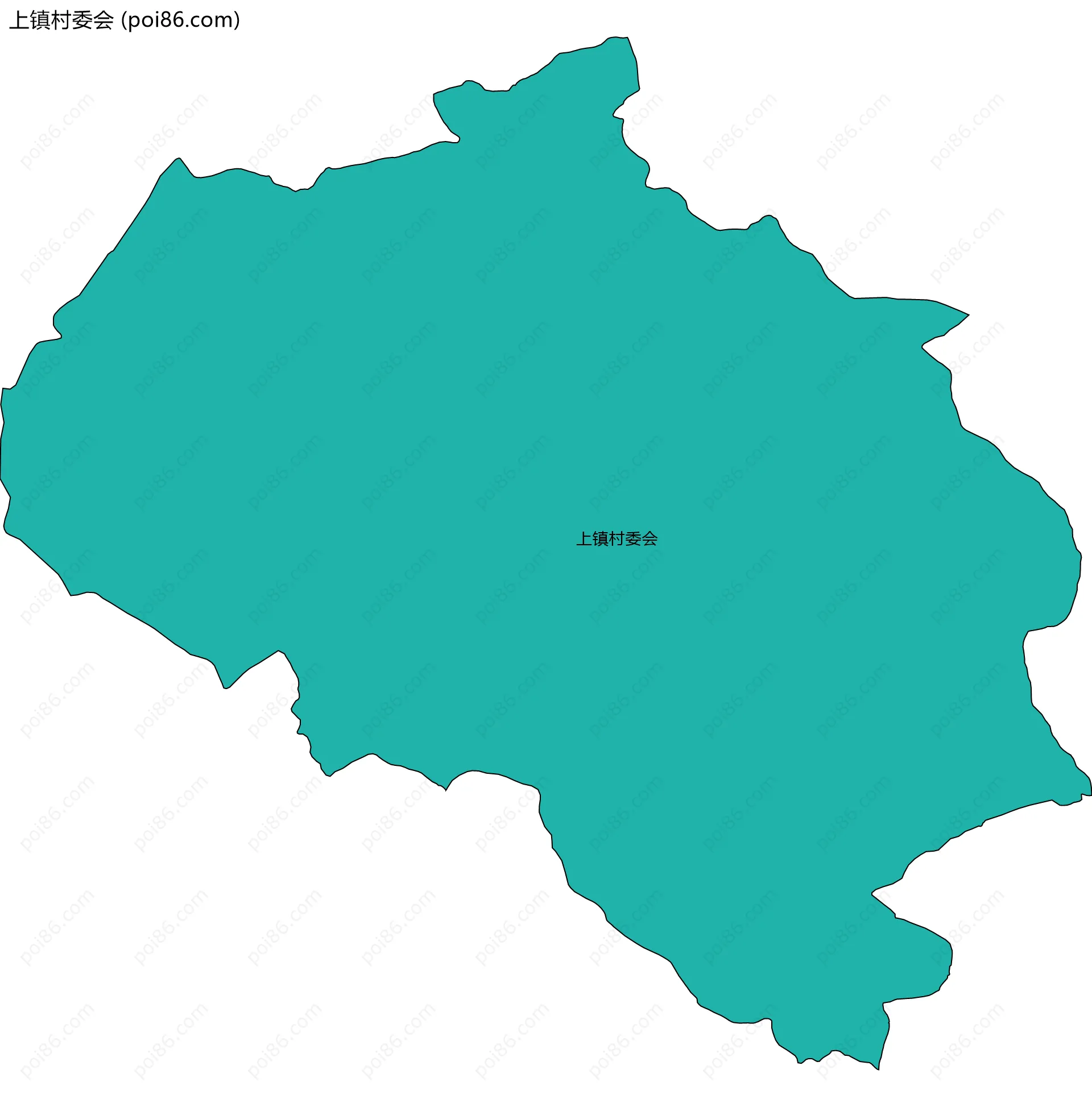 上镇村委会边界地图