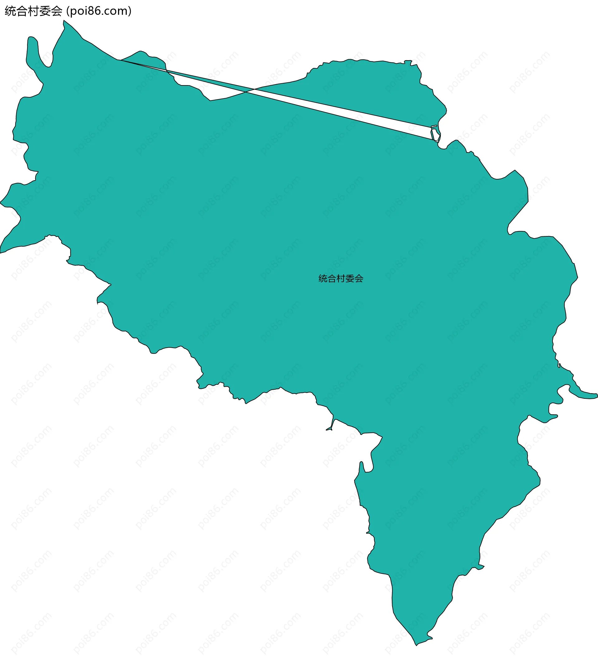 统合村委会边界地图