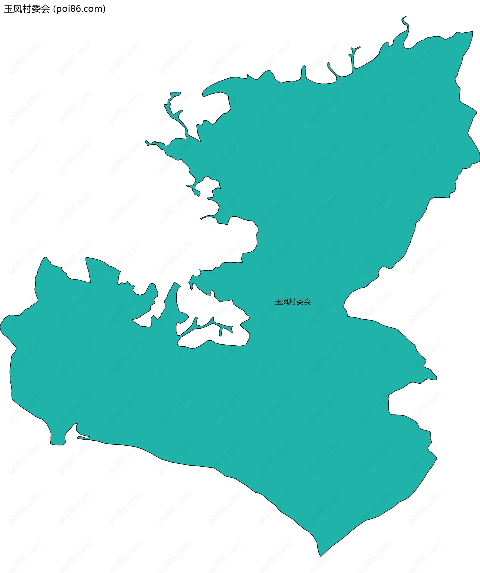 玉凤村委会边界地图