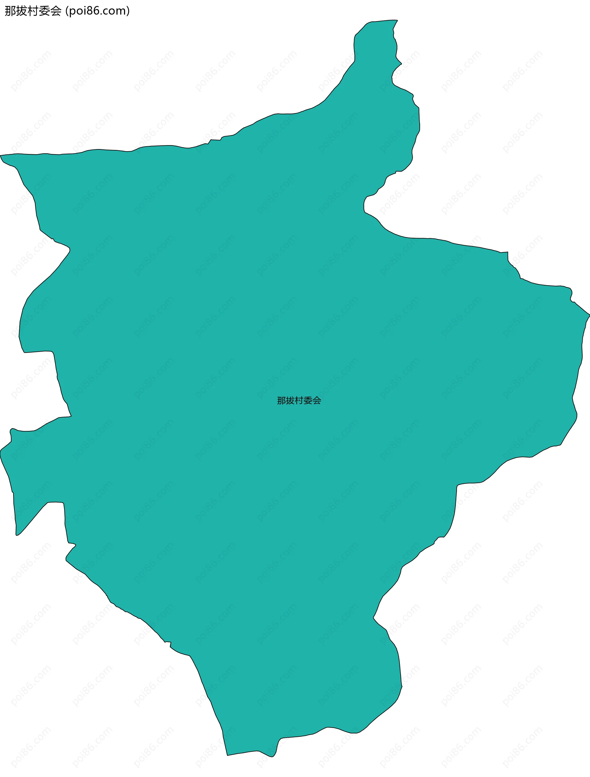 那拔村委会边界地图