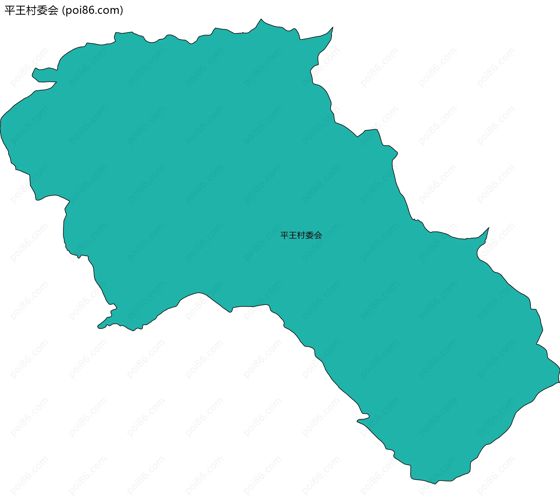 平王村委会边界地图
