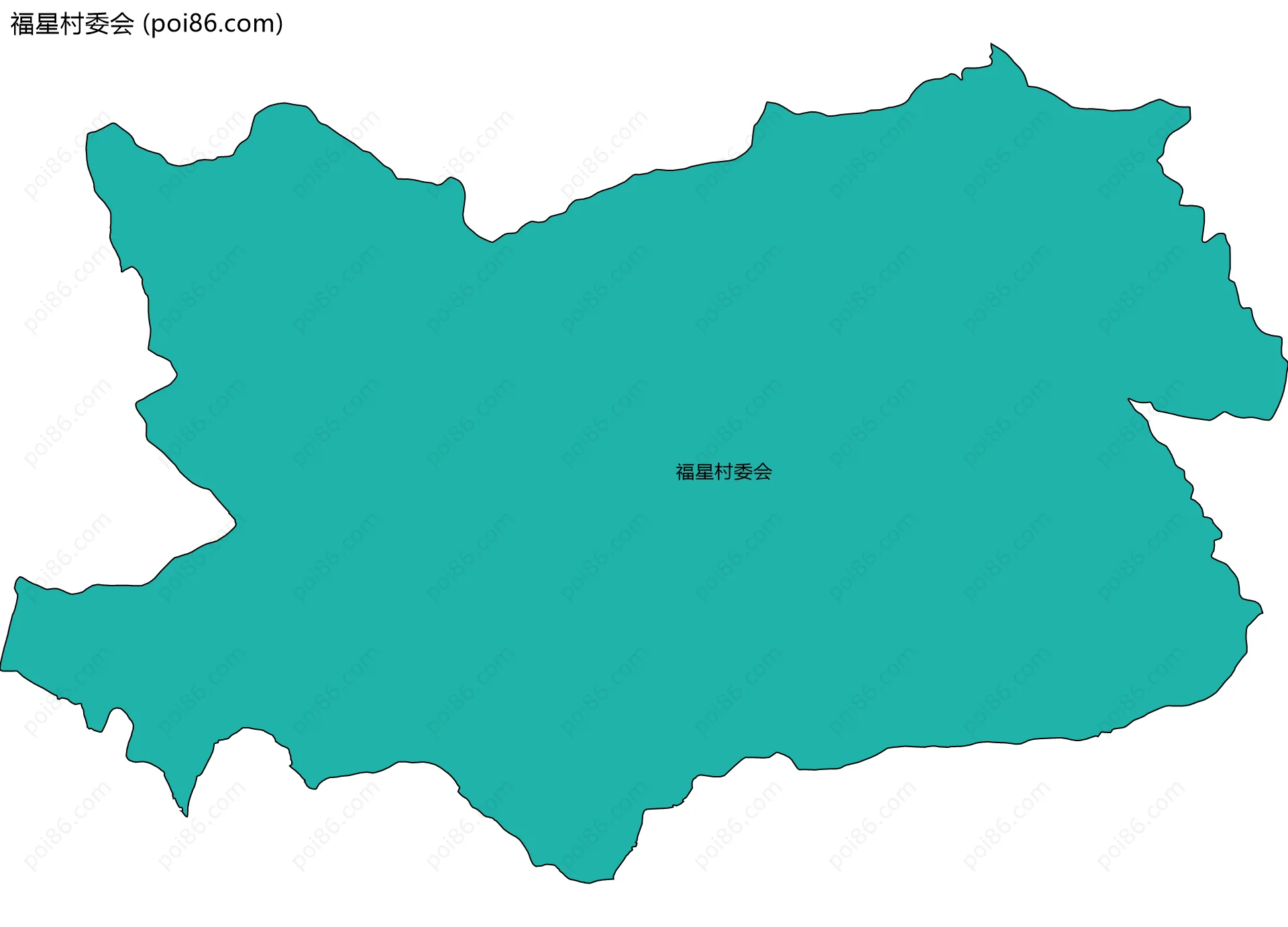 福星村委会边界地图
