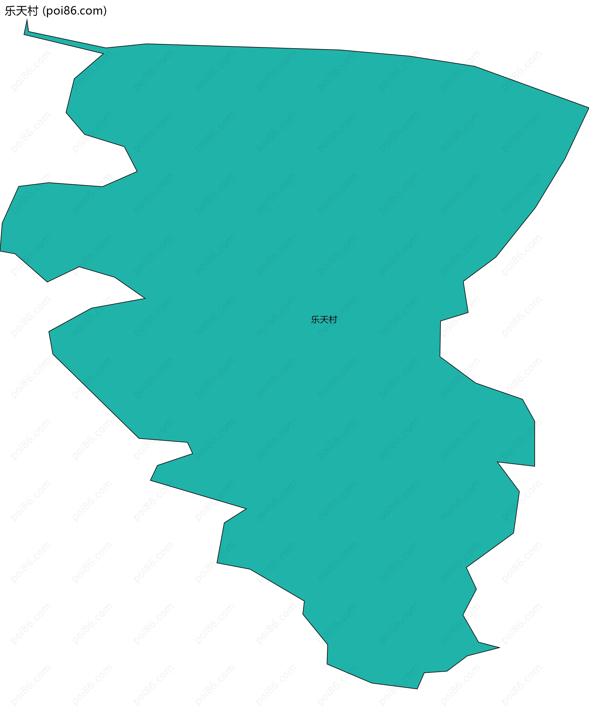 乐天村边界地图