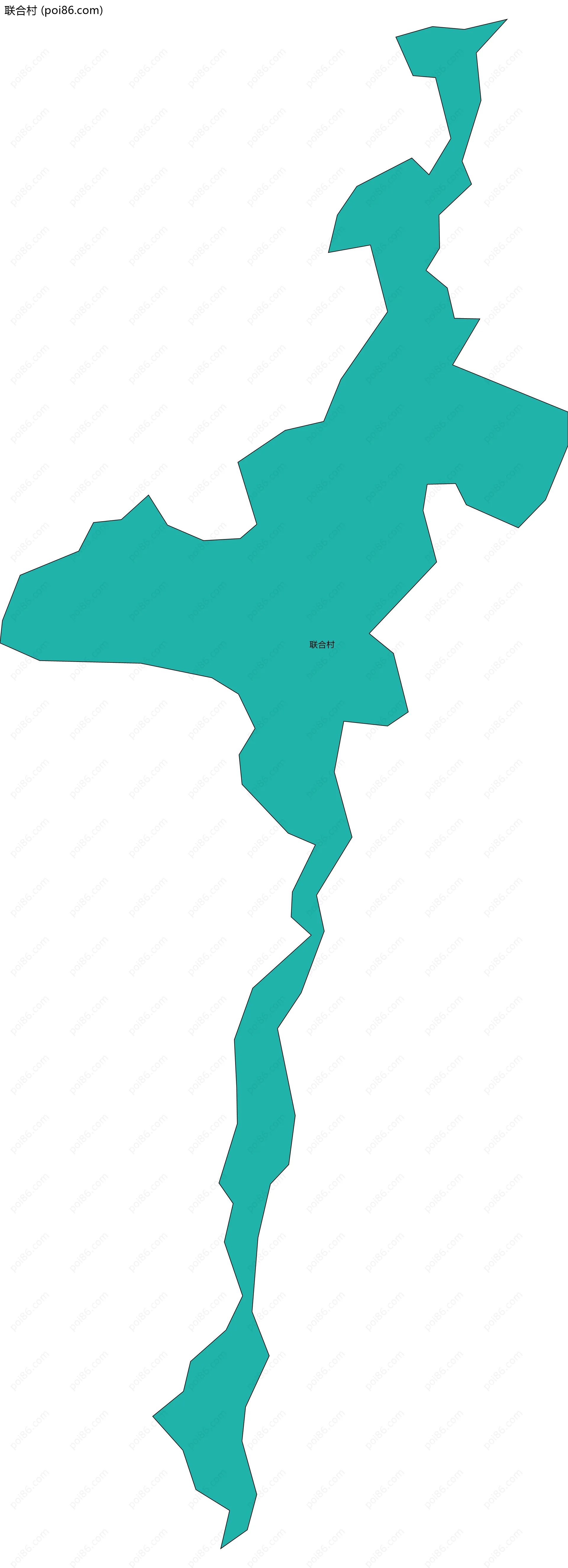 联合村边界地图