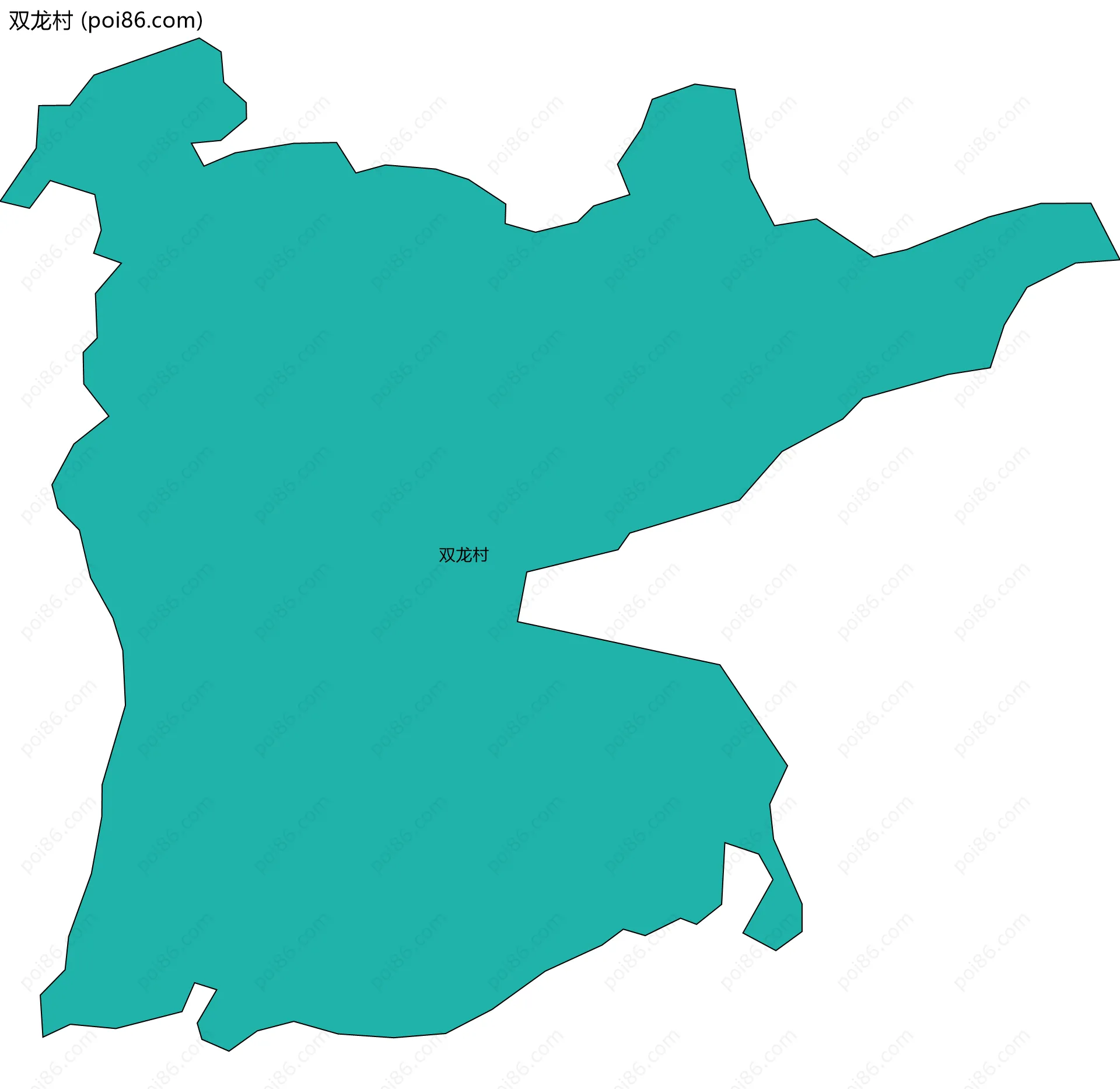 双龙村边界地图