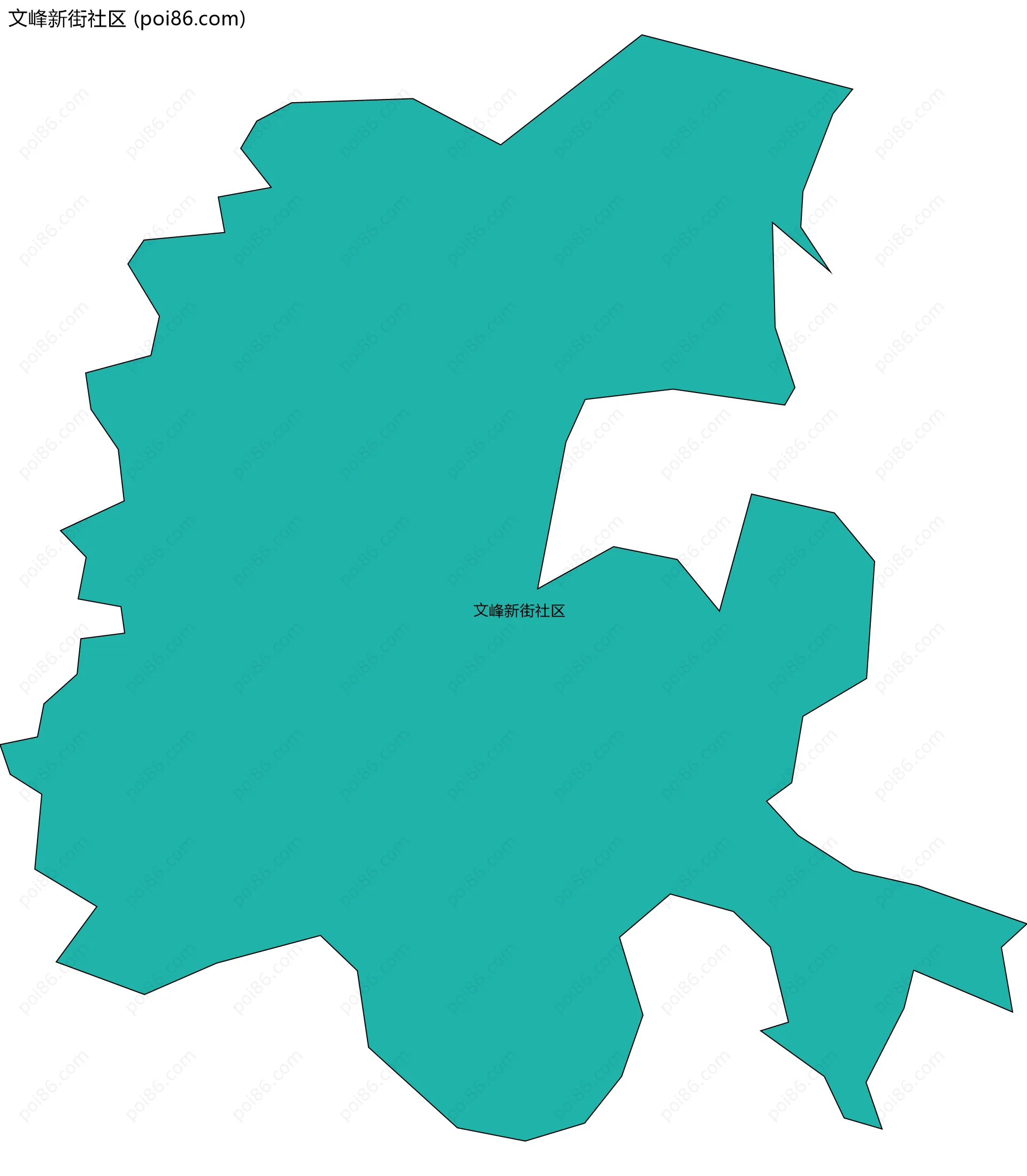 文峰新街社区边界地图