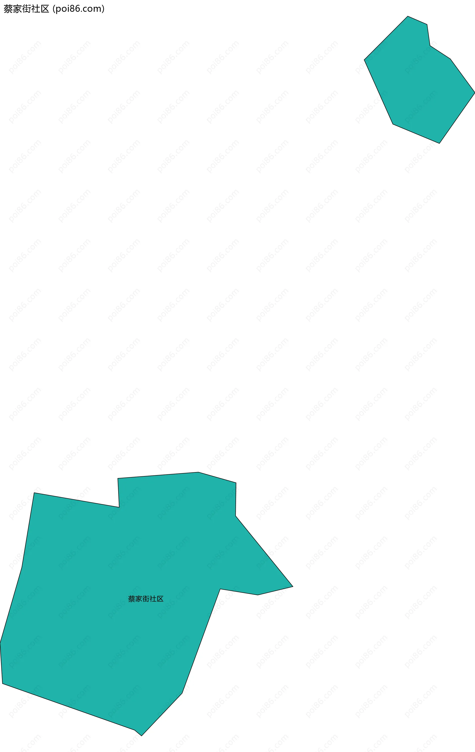 蔡家街社区边界地图