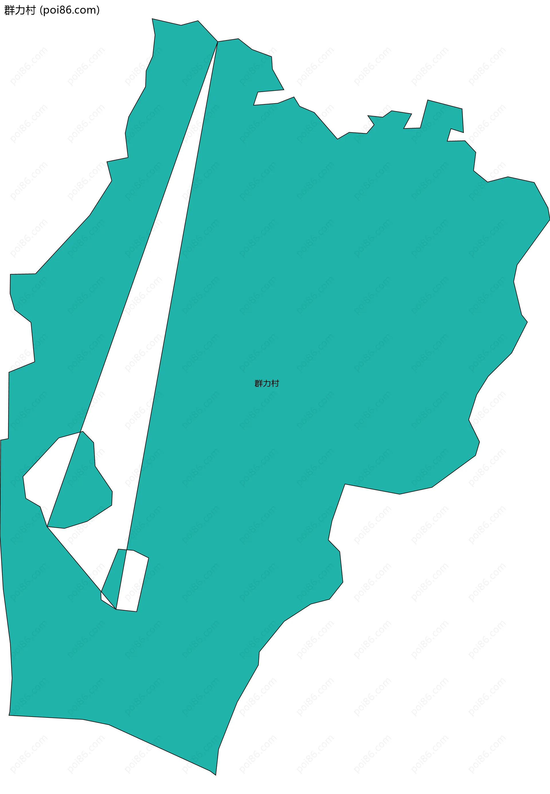 群力村边界地图