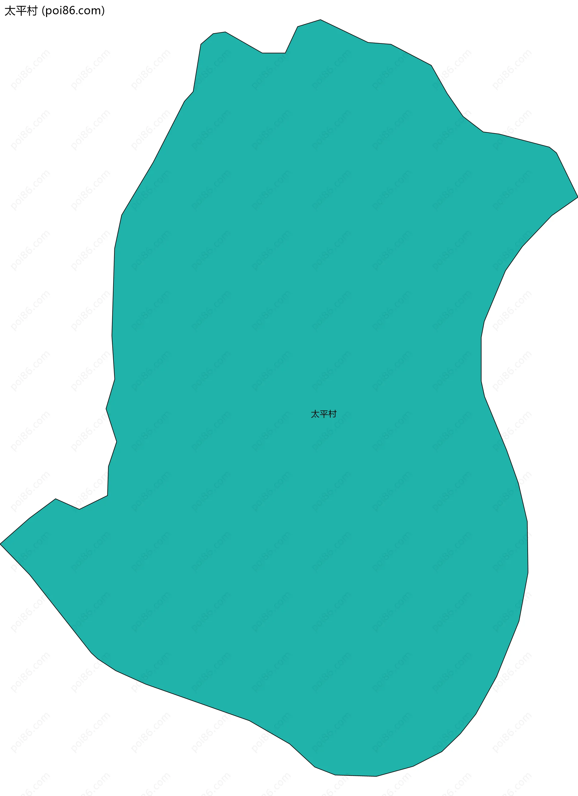 太平村边界地图