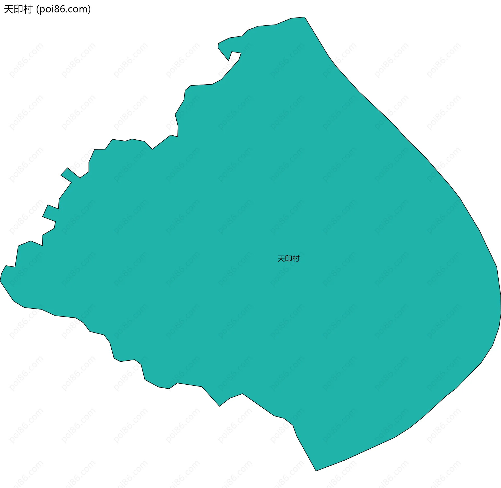 天印村边界地图