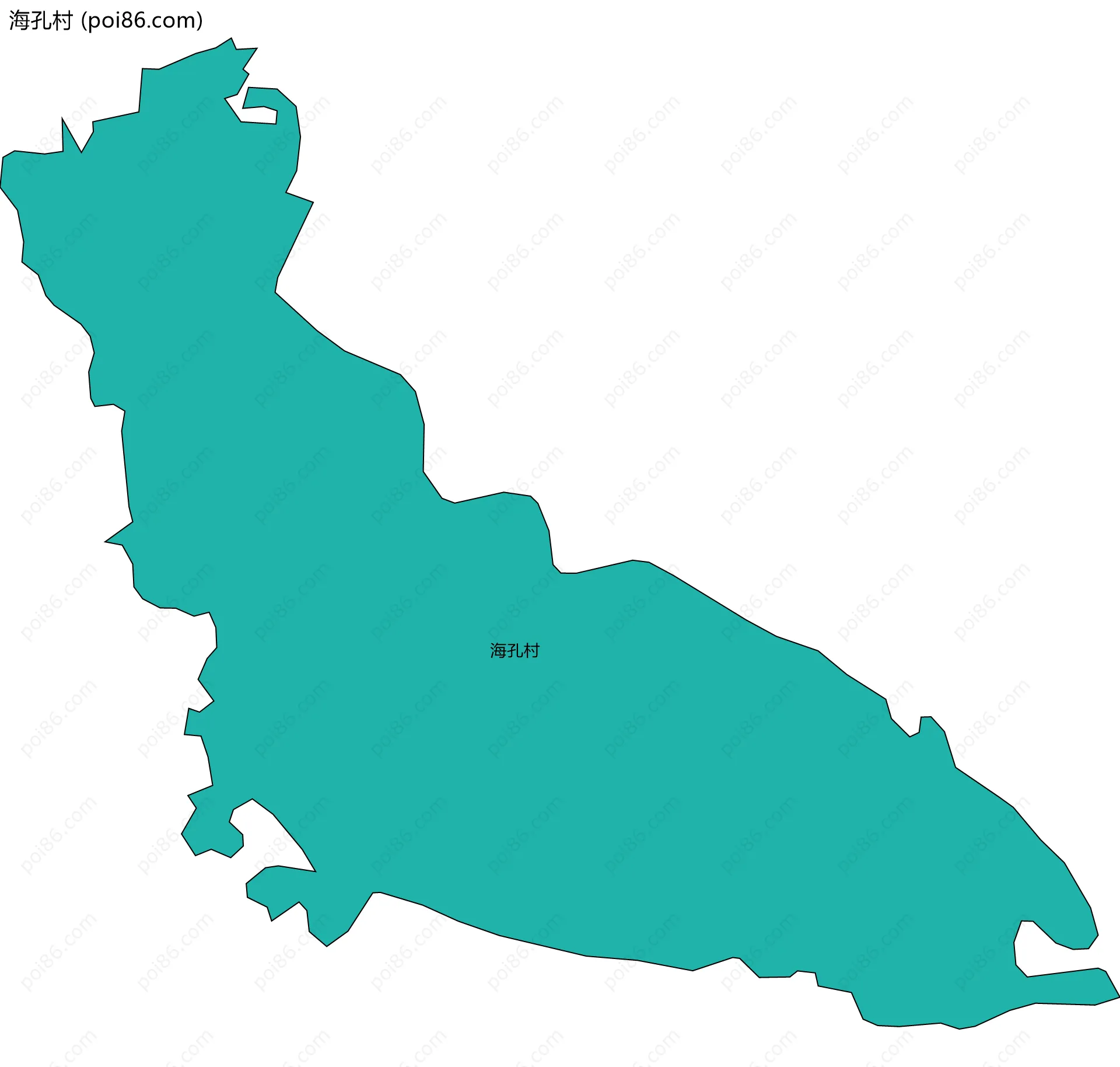海孔村边界地图