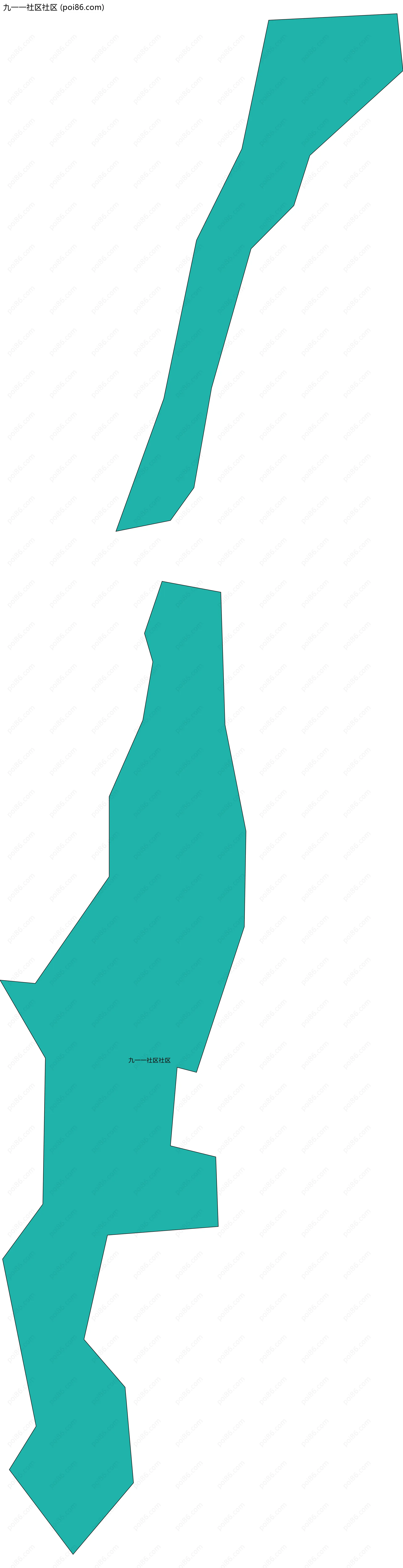 九一一社区社区边界地图