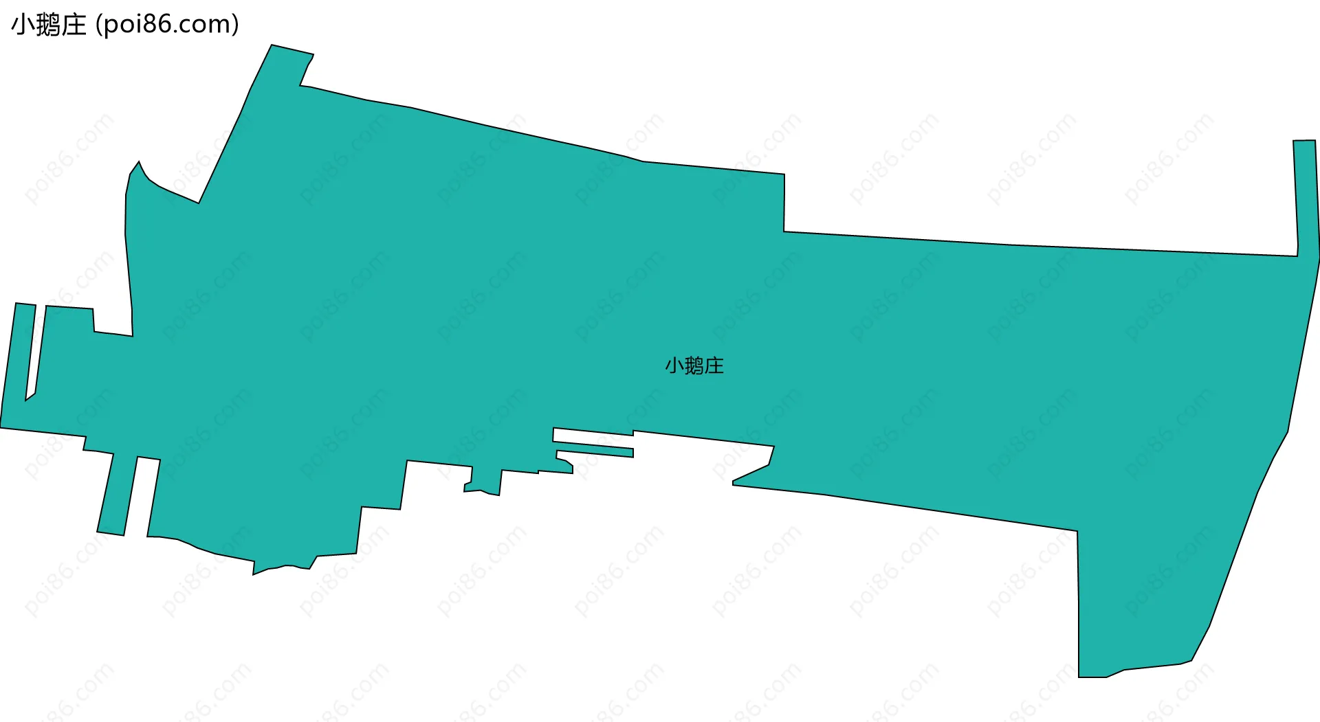 小鹅庄边界地图