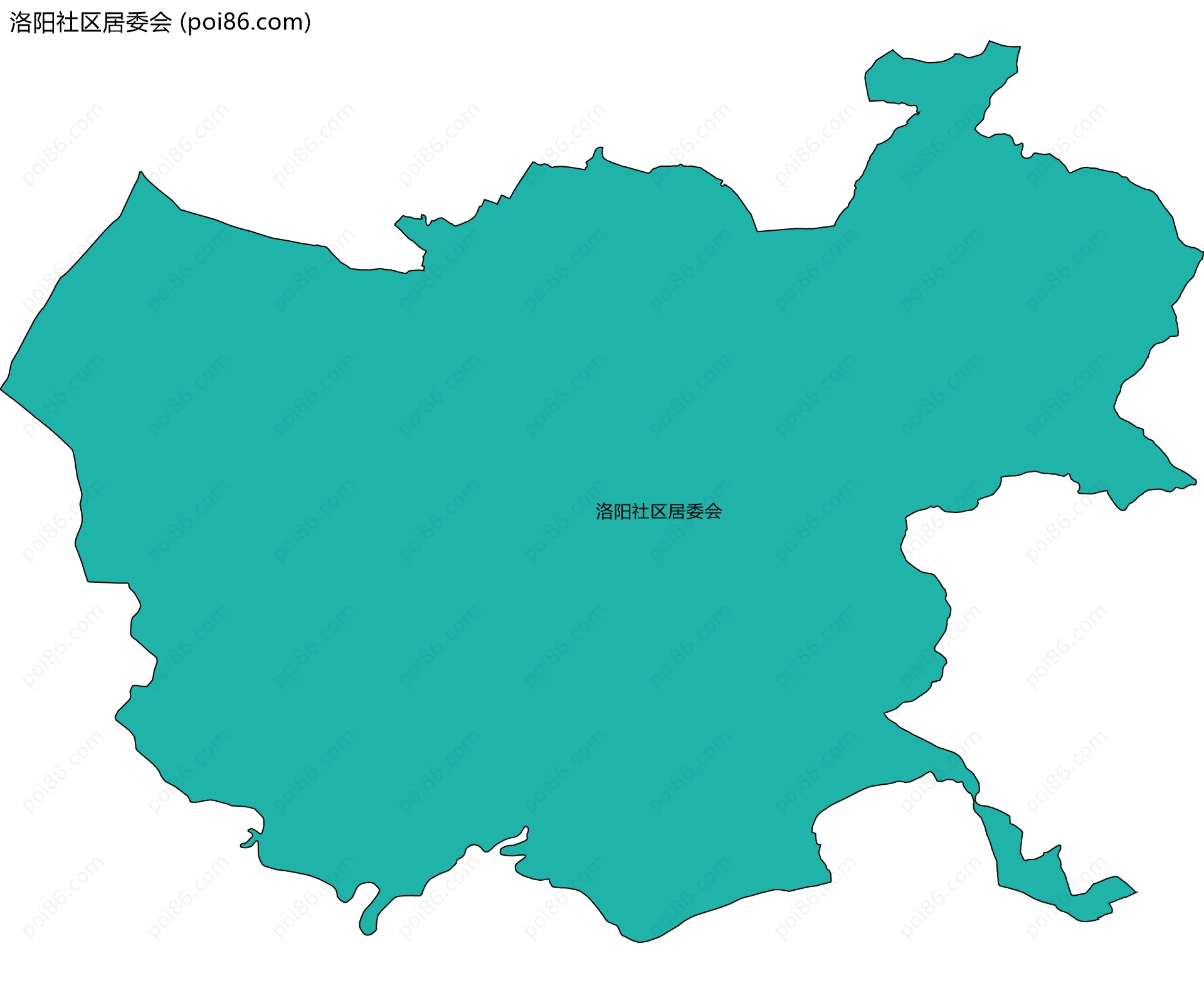 洛阳社区居委会边界地图