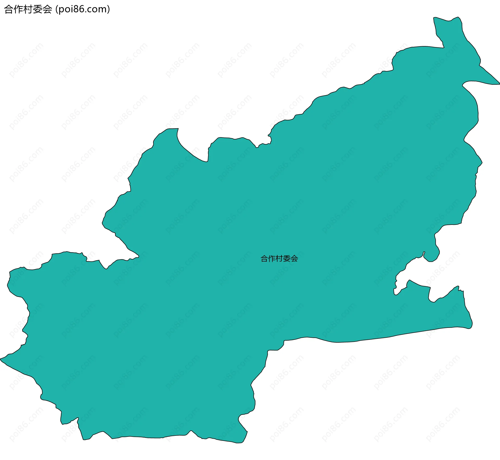 合作村委会边界地图