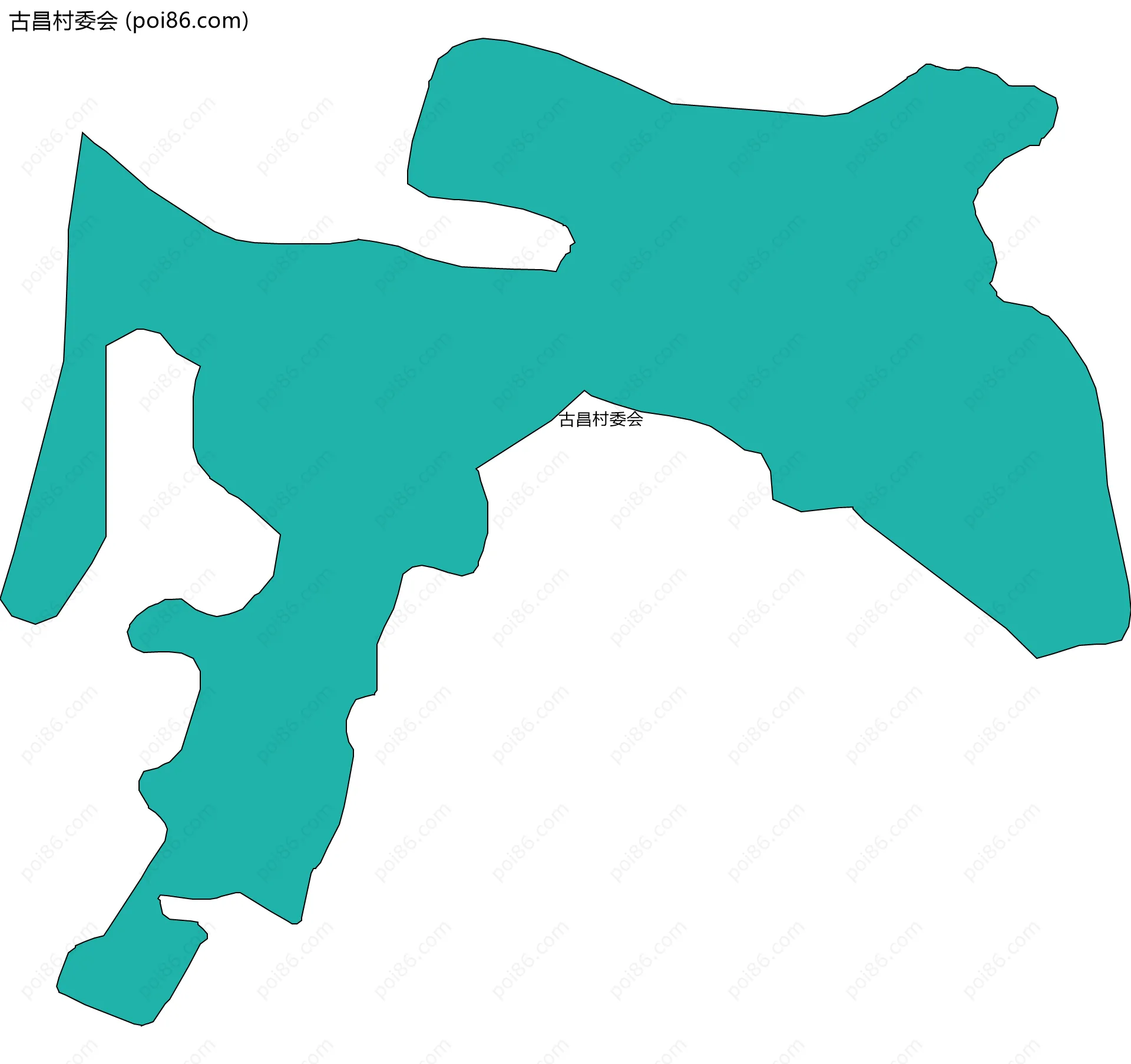 古昌村委会边界地图