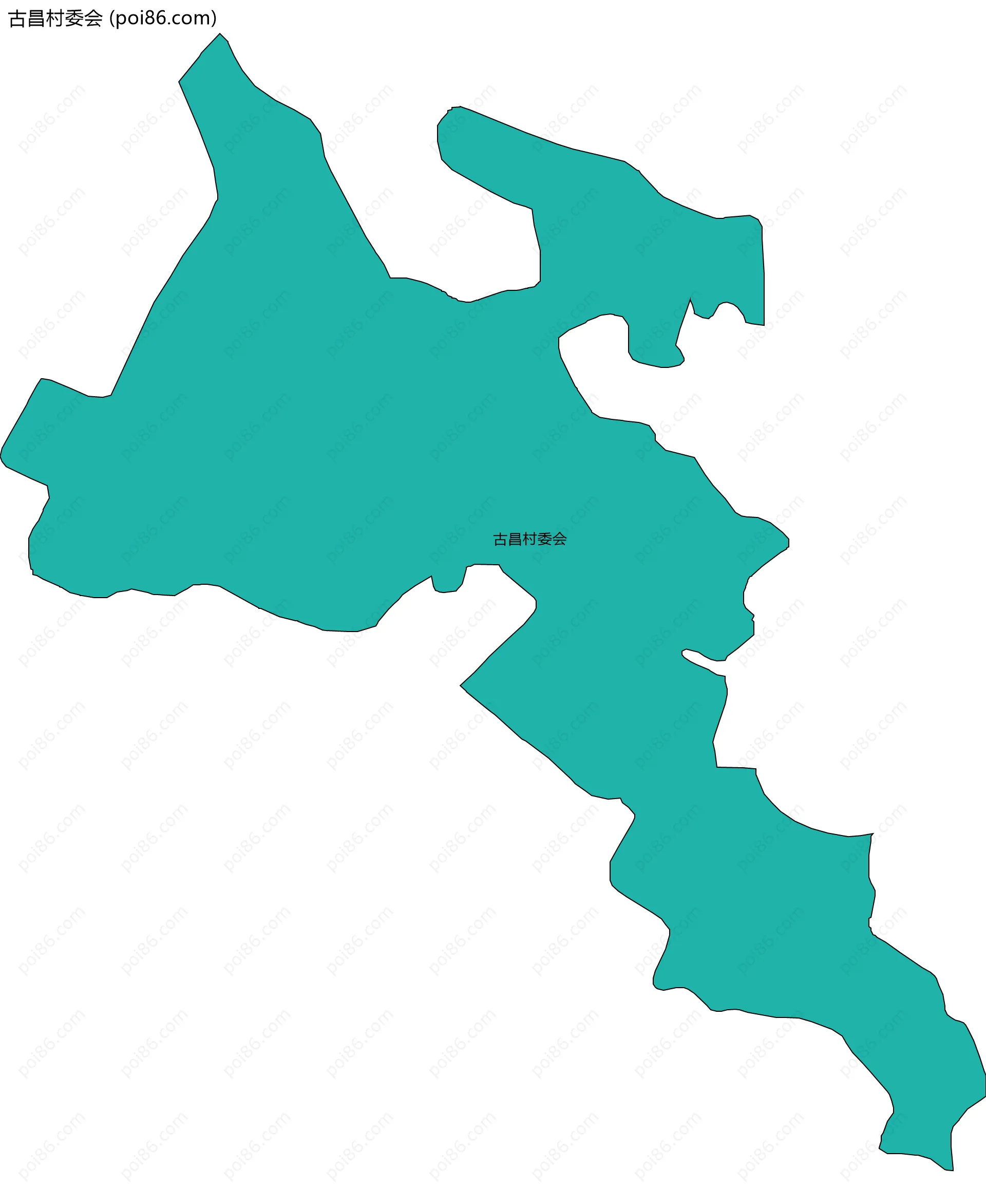 古昌村委会边界地图