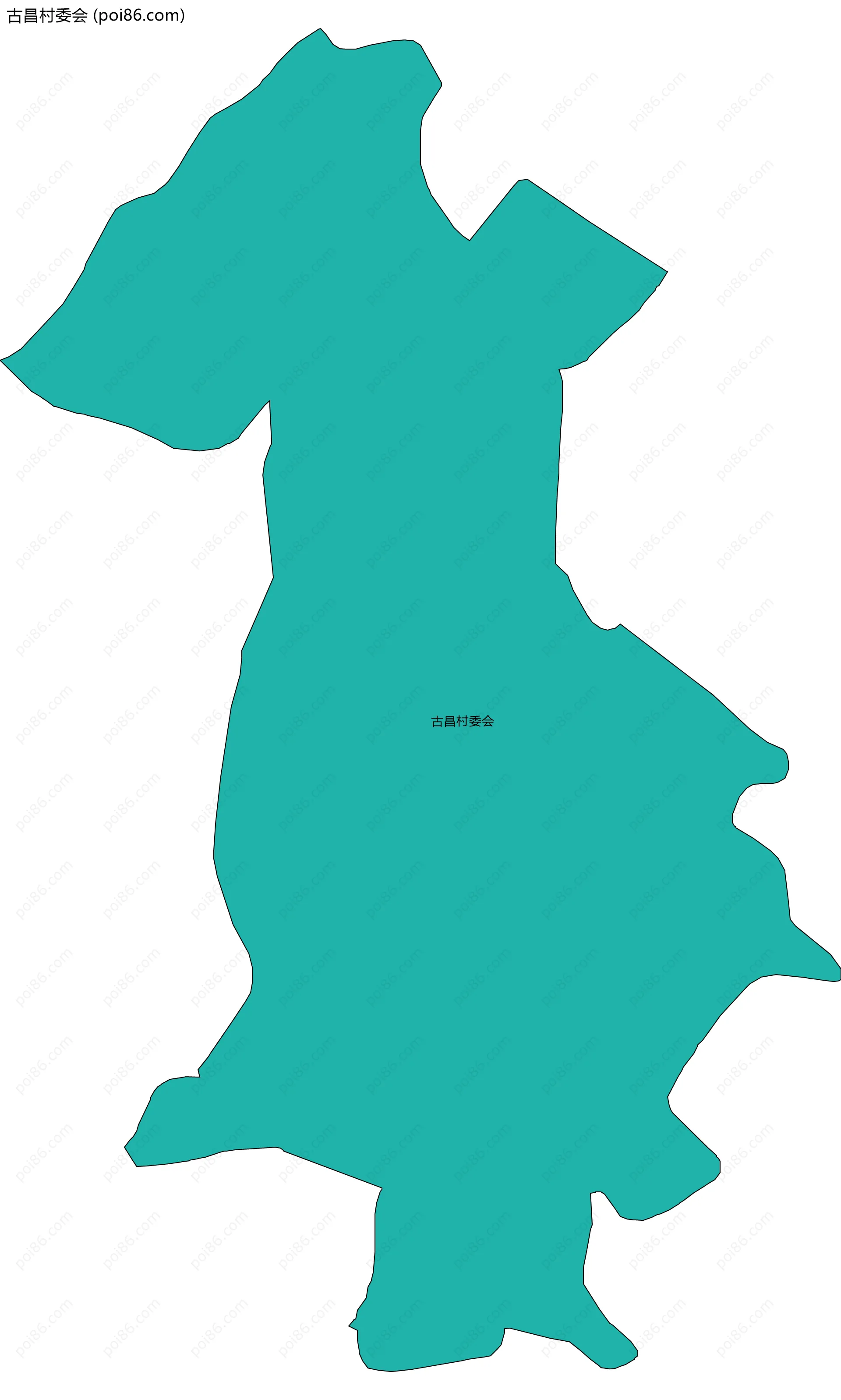 古昌村委会边界地图