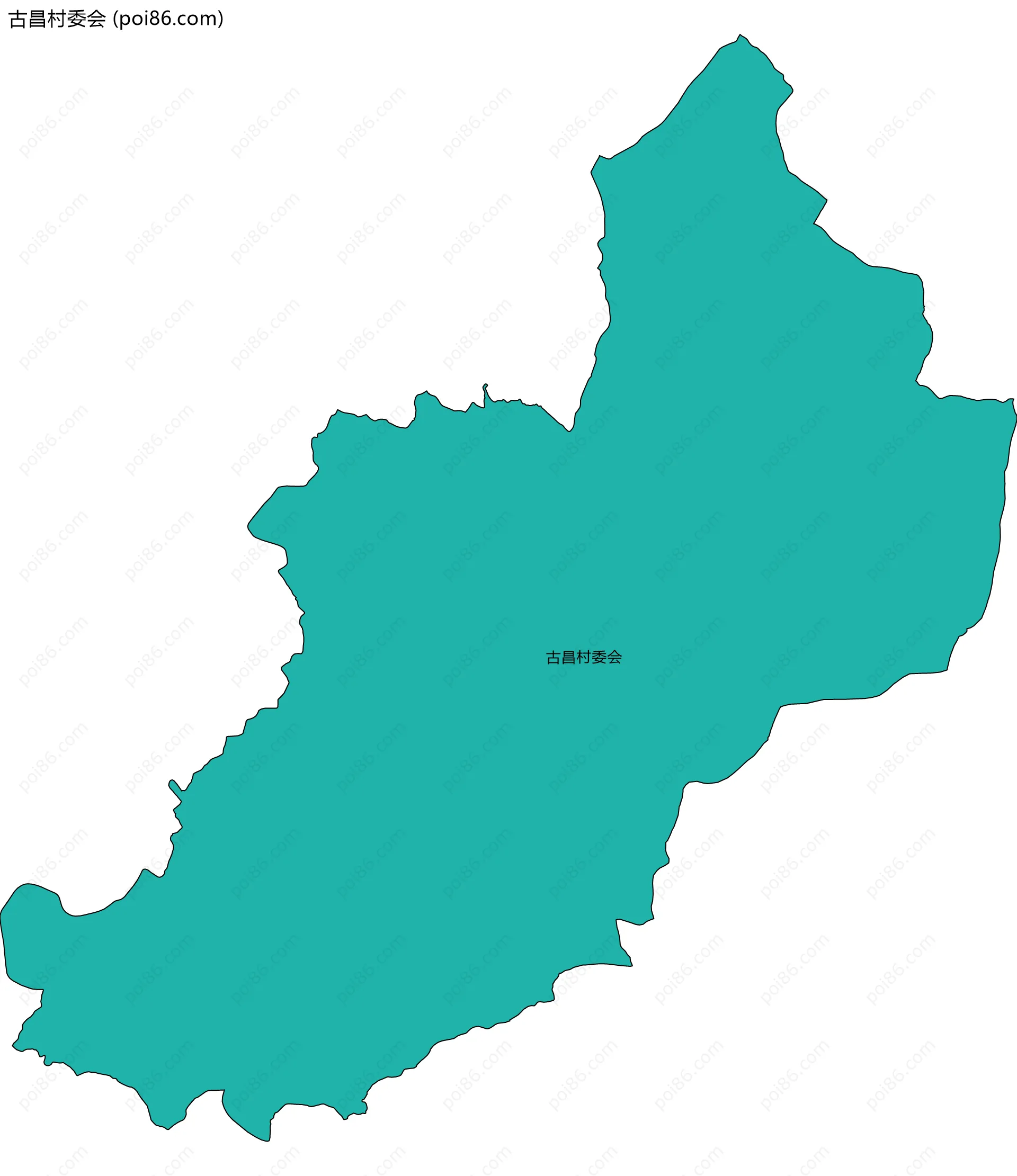 古昌村委会边界地图