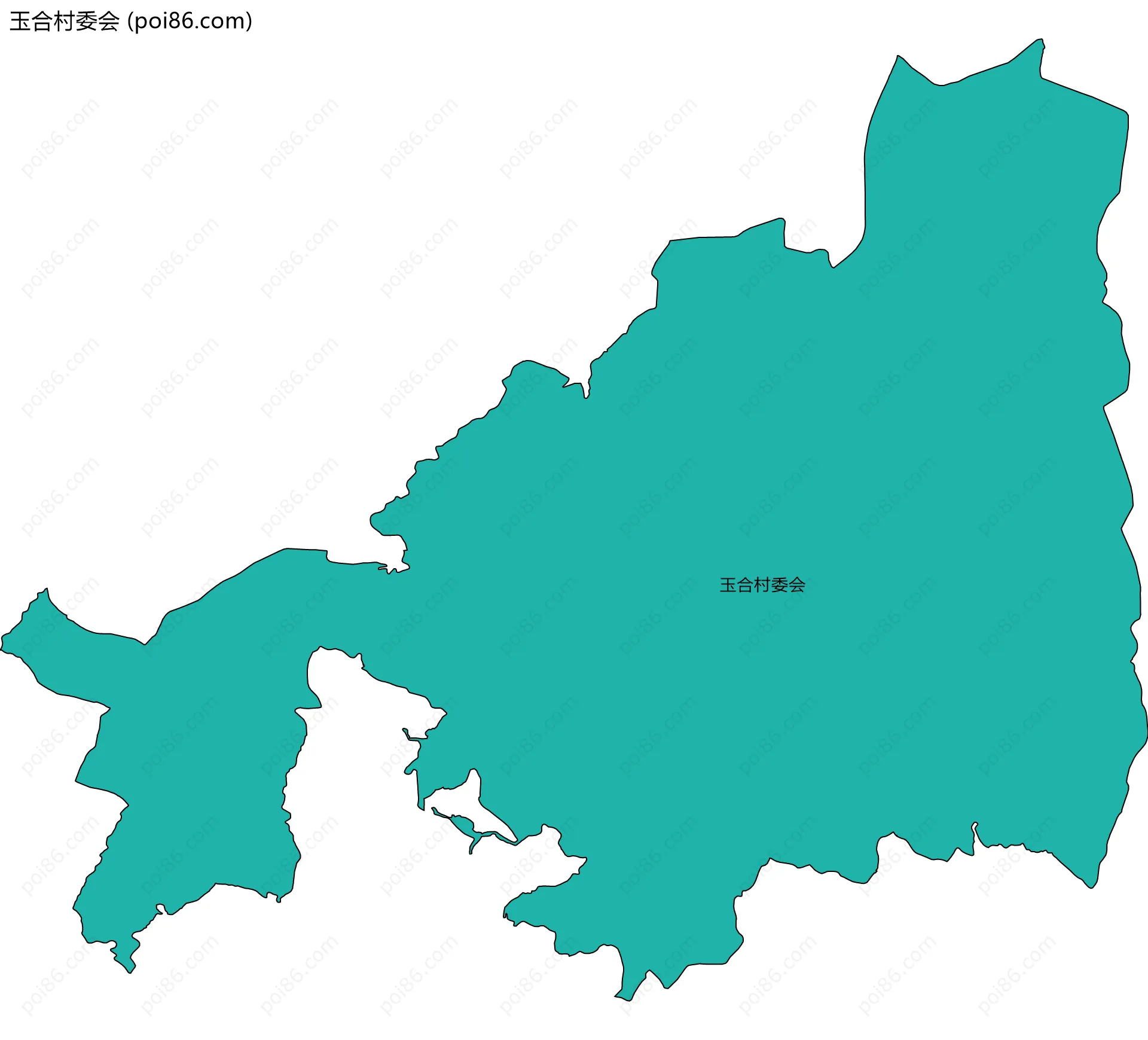 玉合村委会边界地图