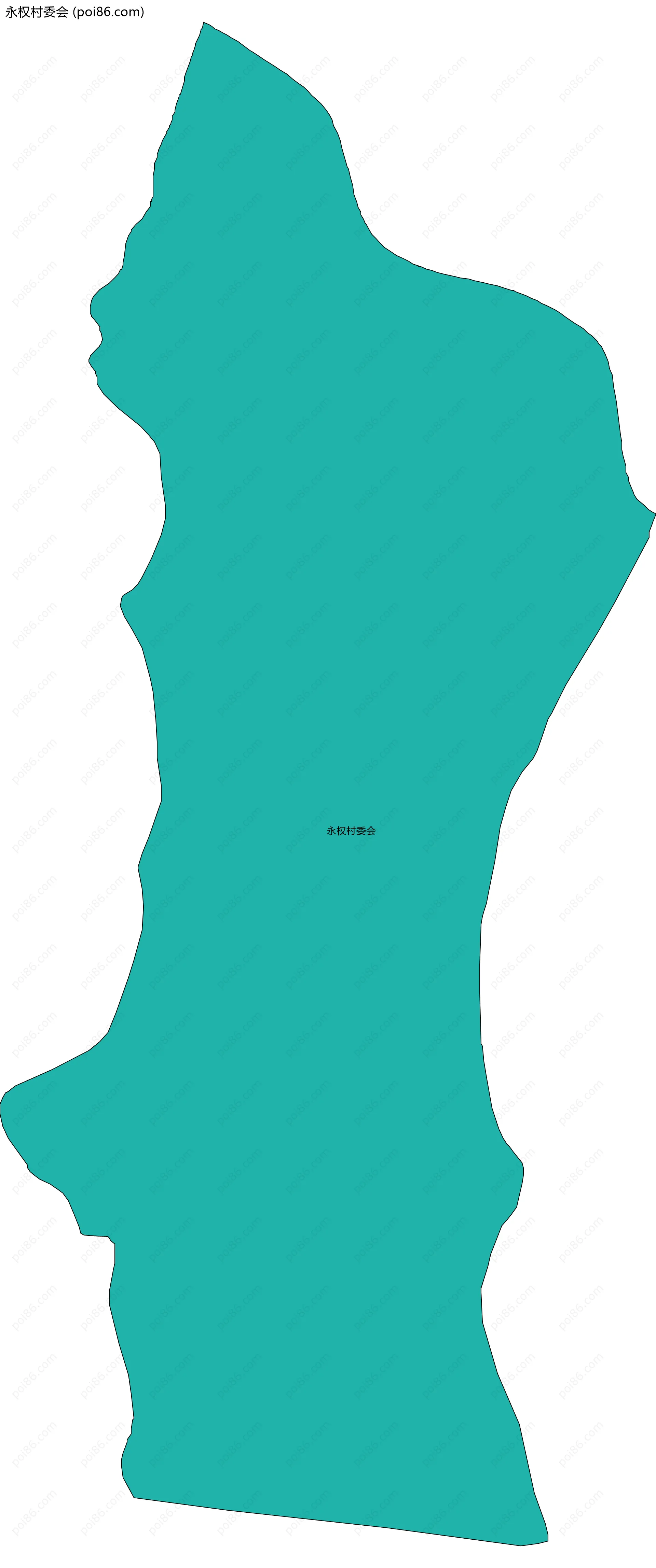 永权村委会边界地图