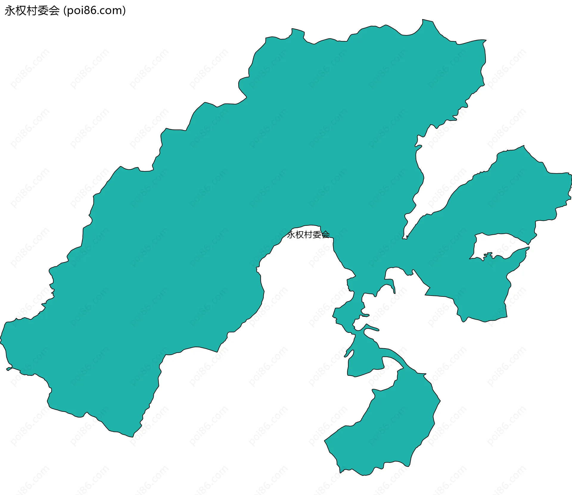 永权村委会边界地图