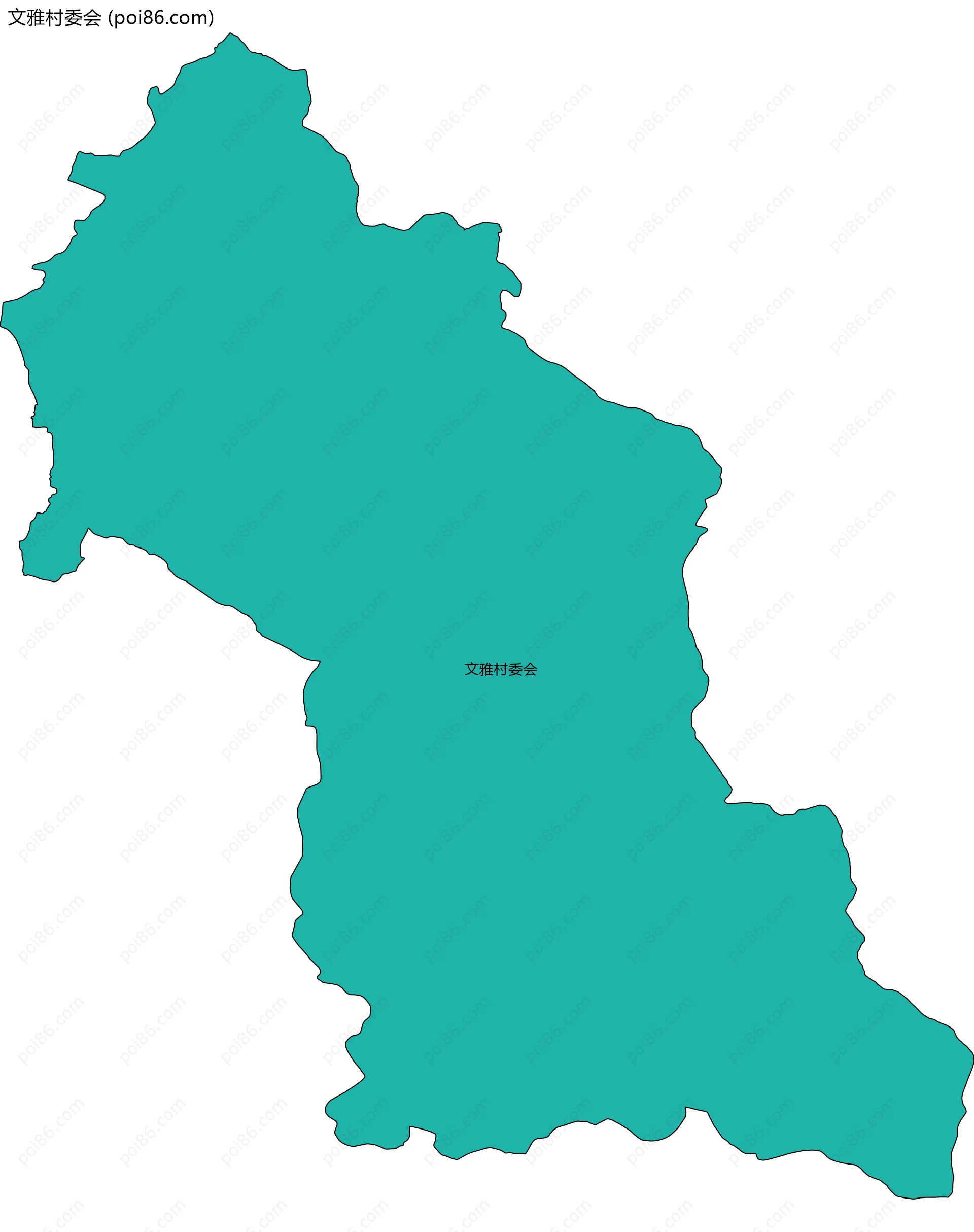 文雅村委会边界地图