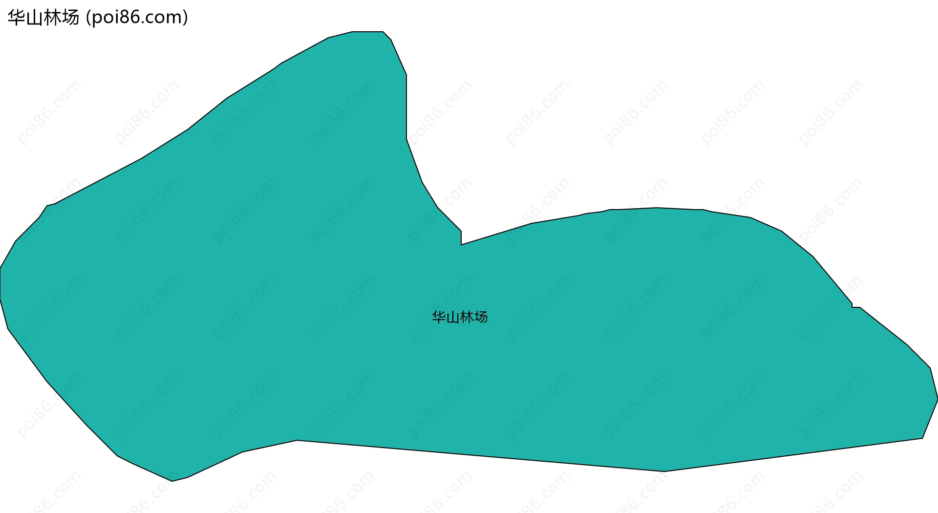 华山林场边界地图