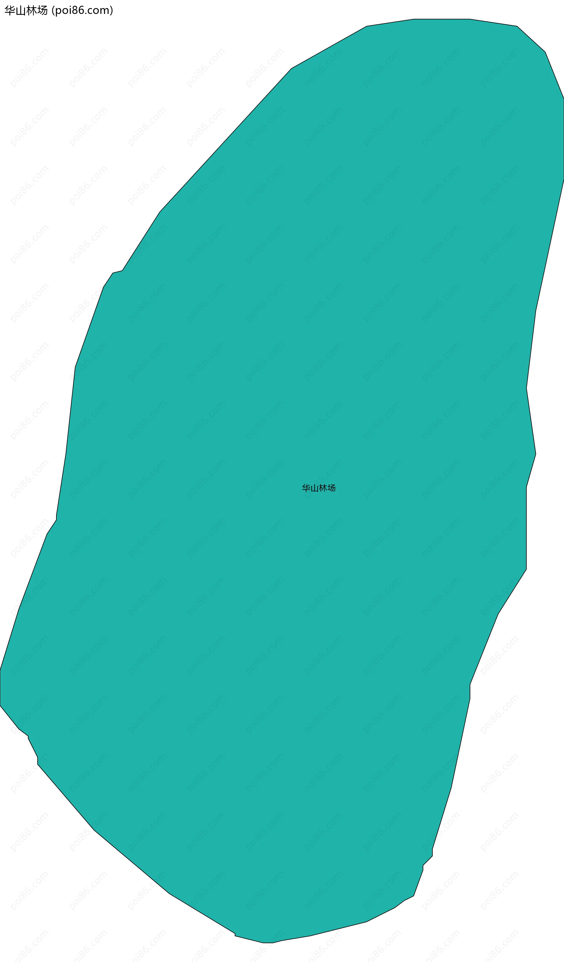 华山林场边界地图