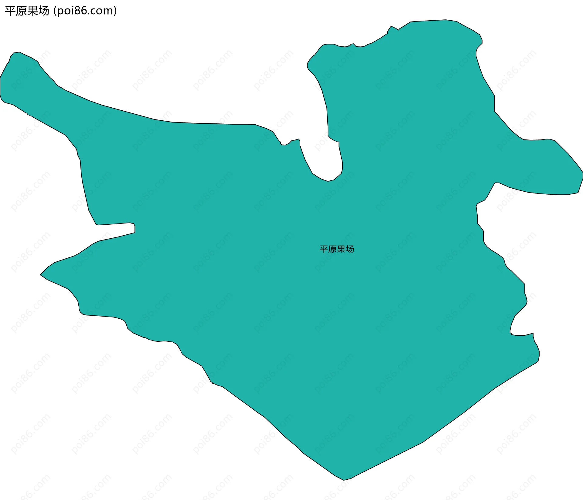 平原果场边界地图