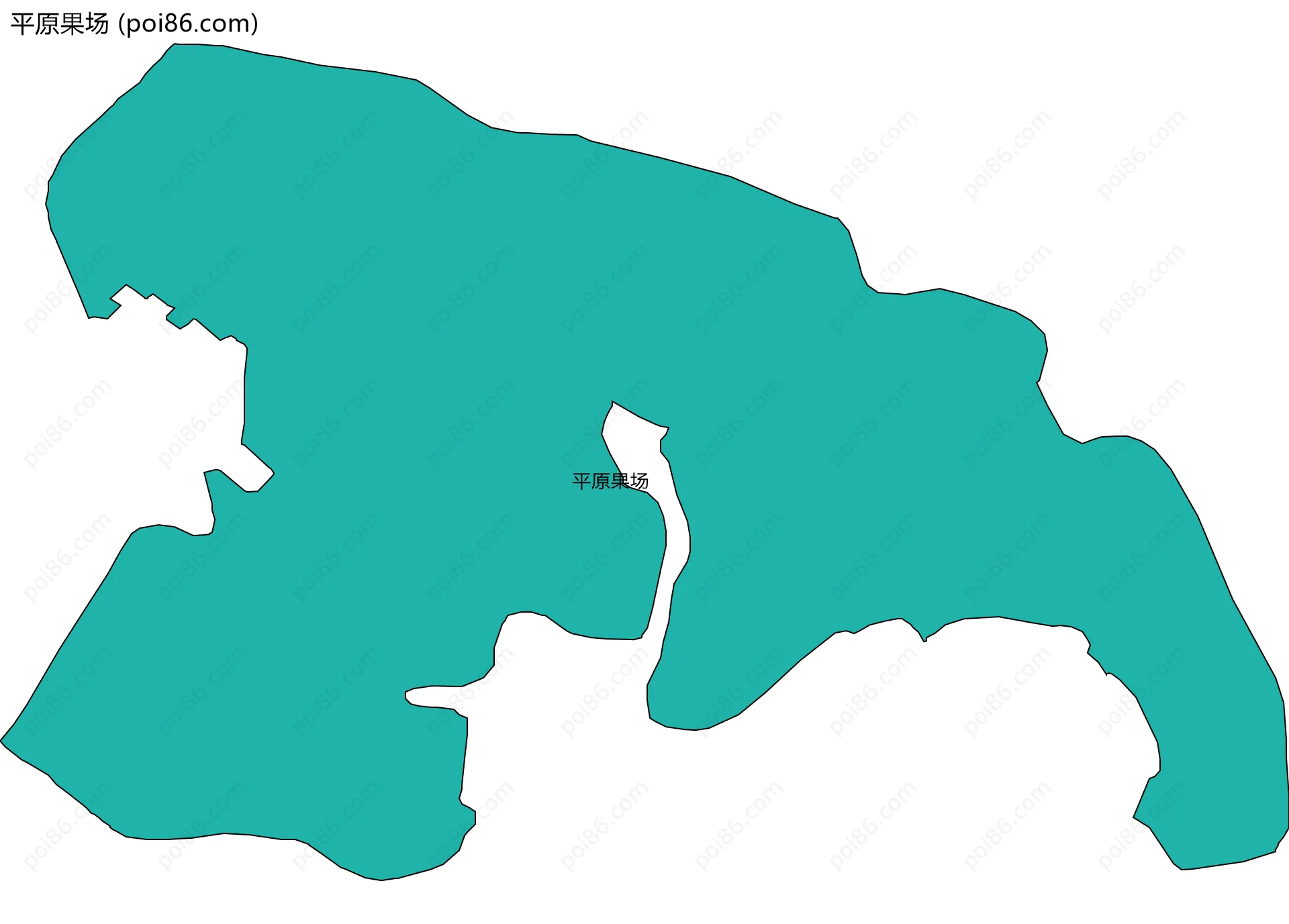 平原果场边界地图