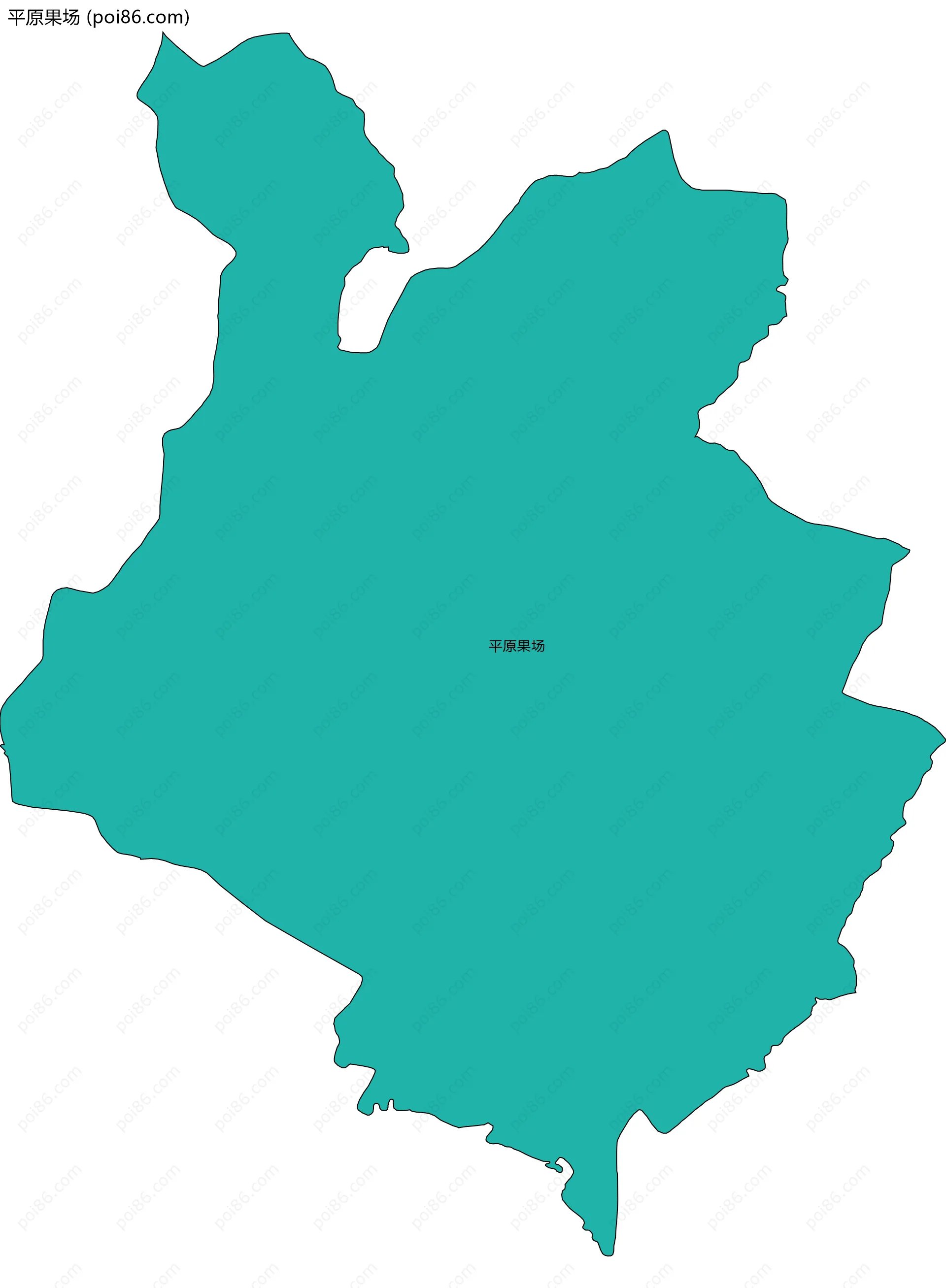平原果场边界地图
