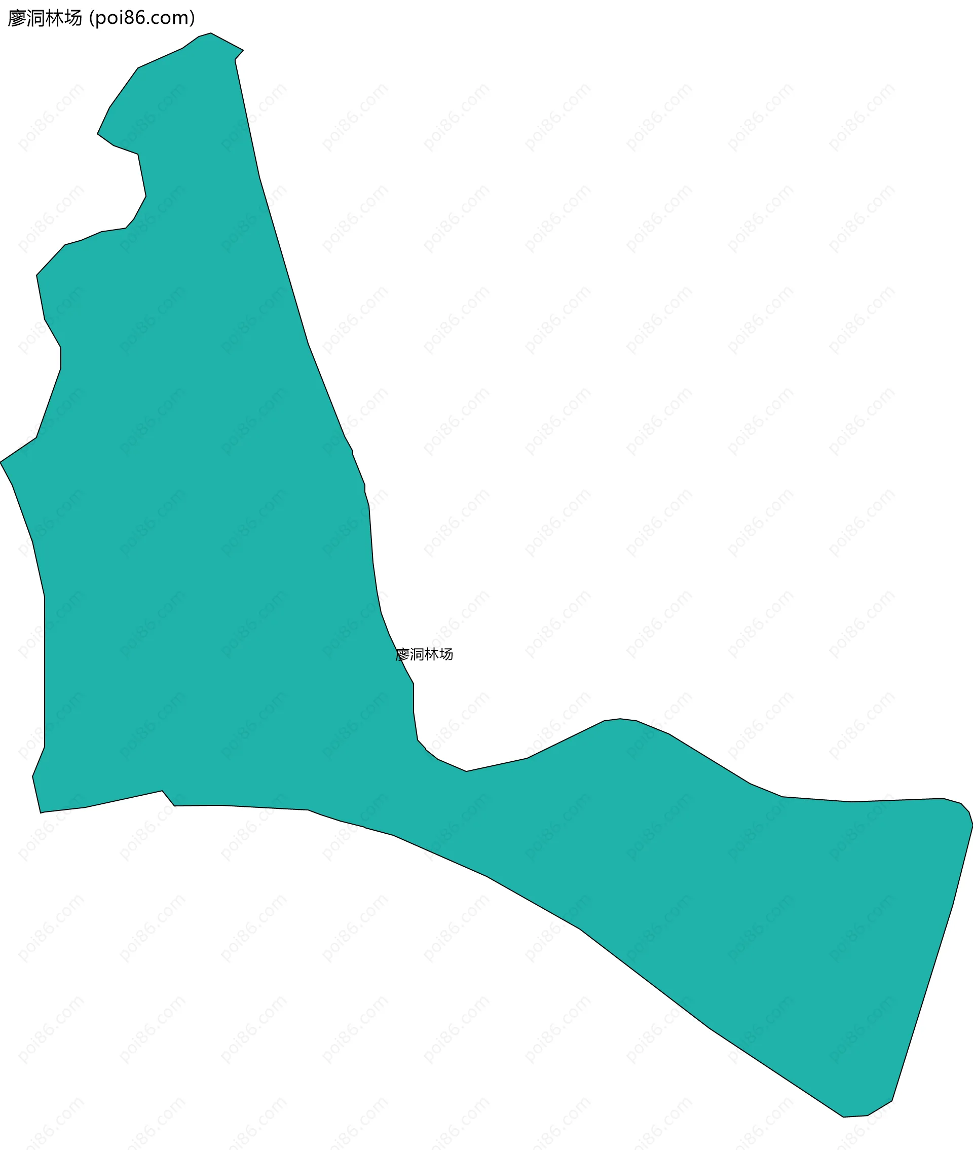 廖洞林场边界地图