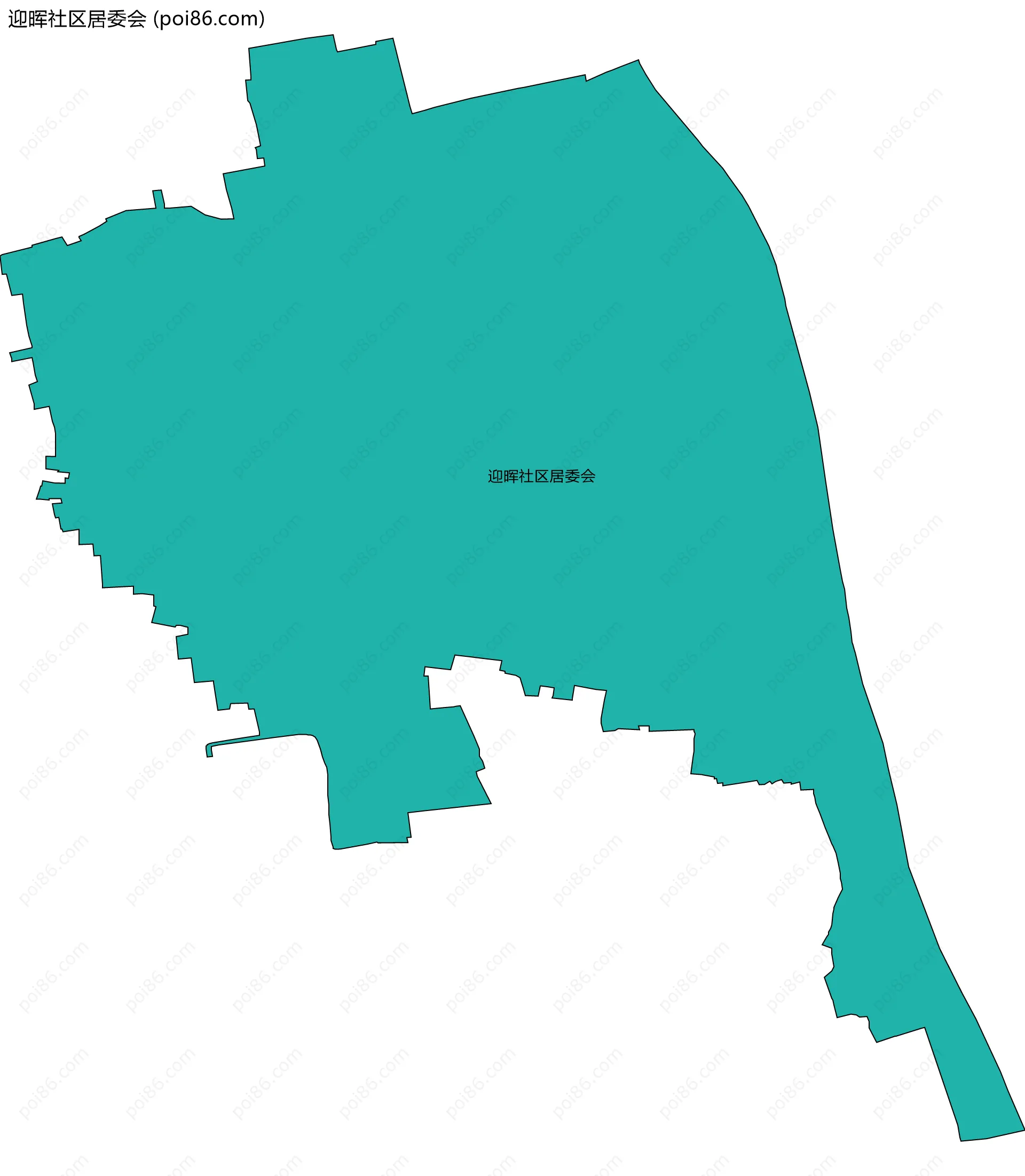 迎晖社区居委会边界地图