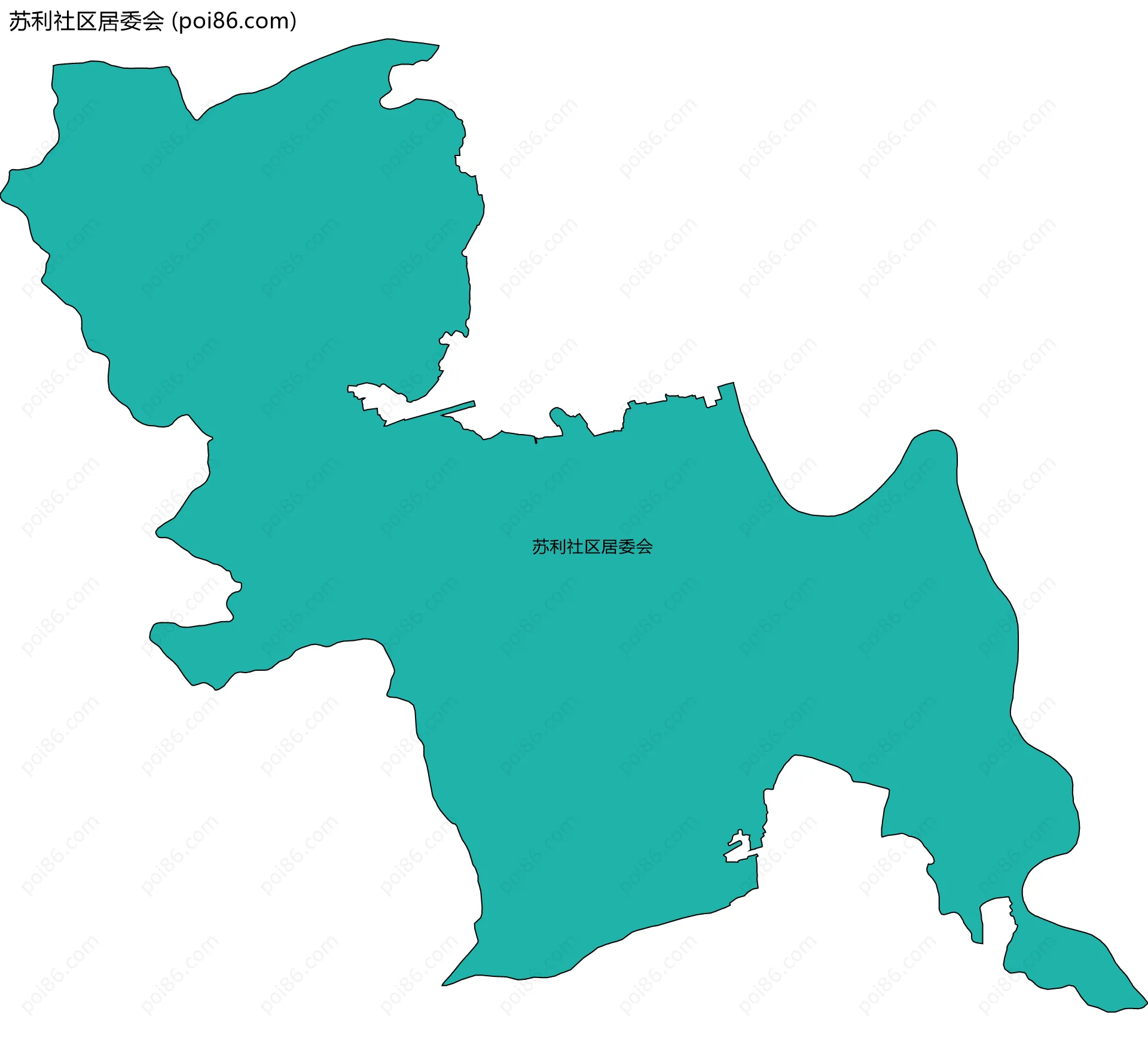 苏利社区居委会边界地图