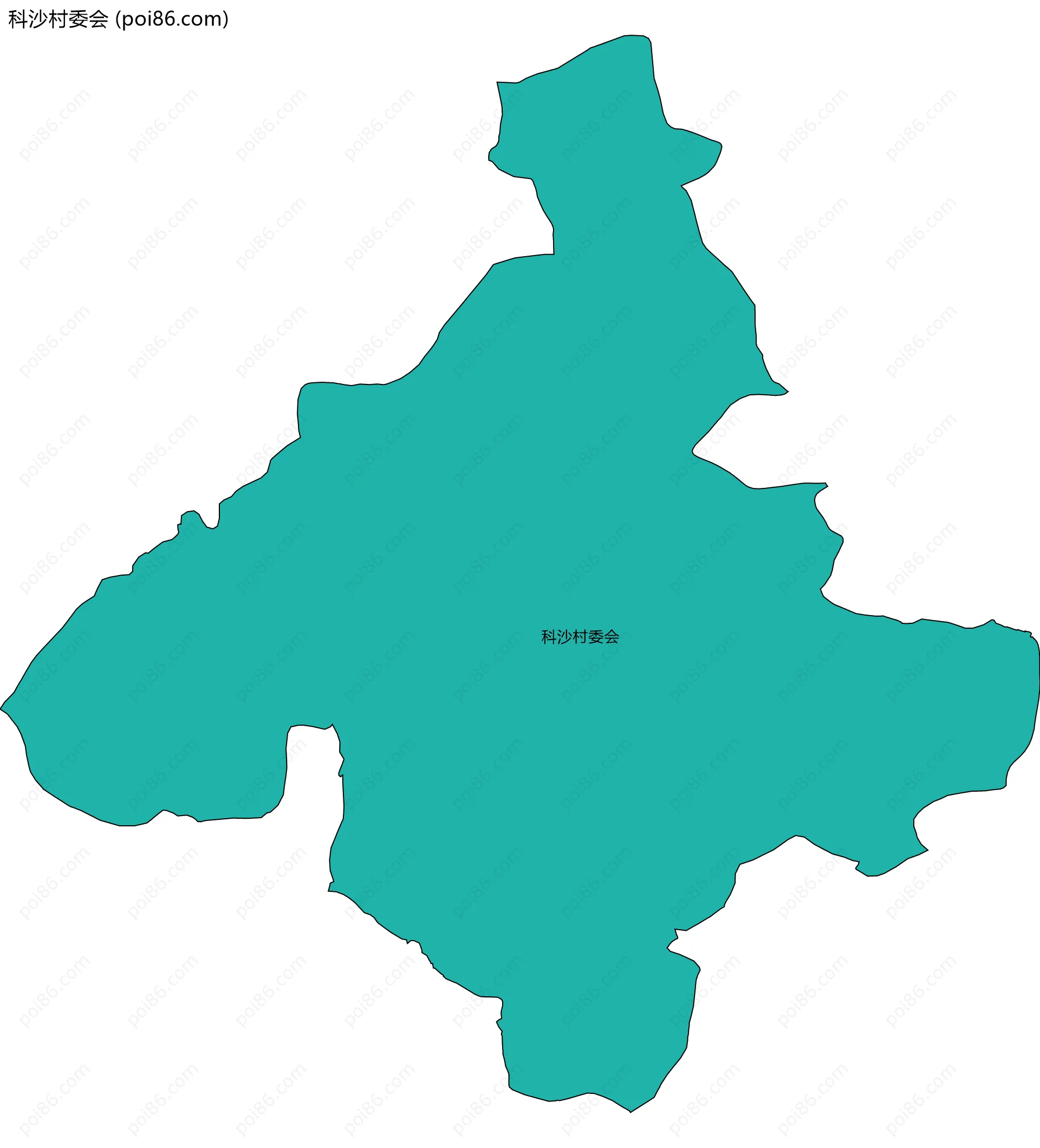 科沙村委会边界地图