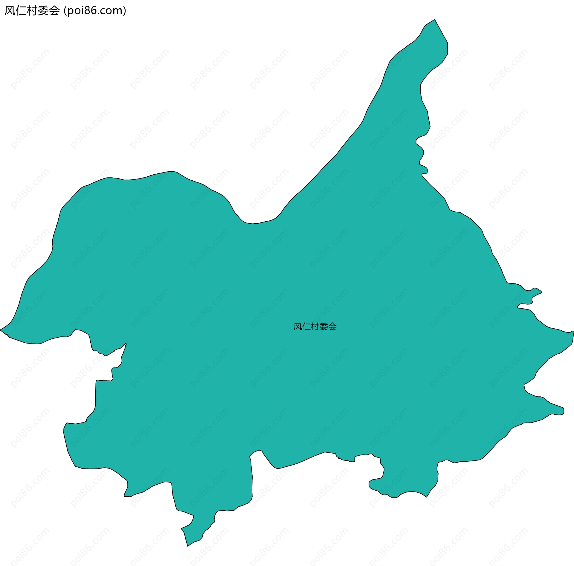 风仁村委会边界地图