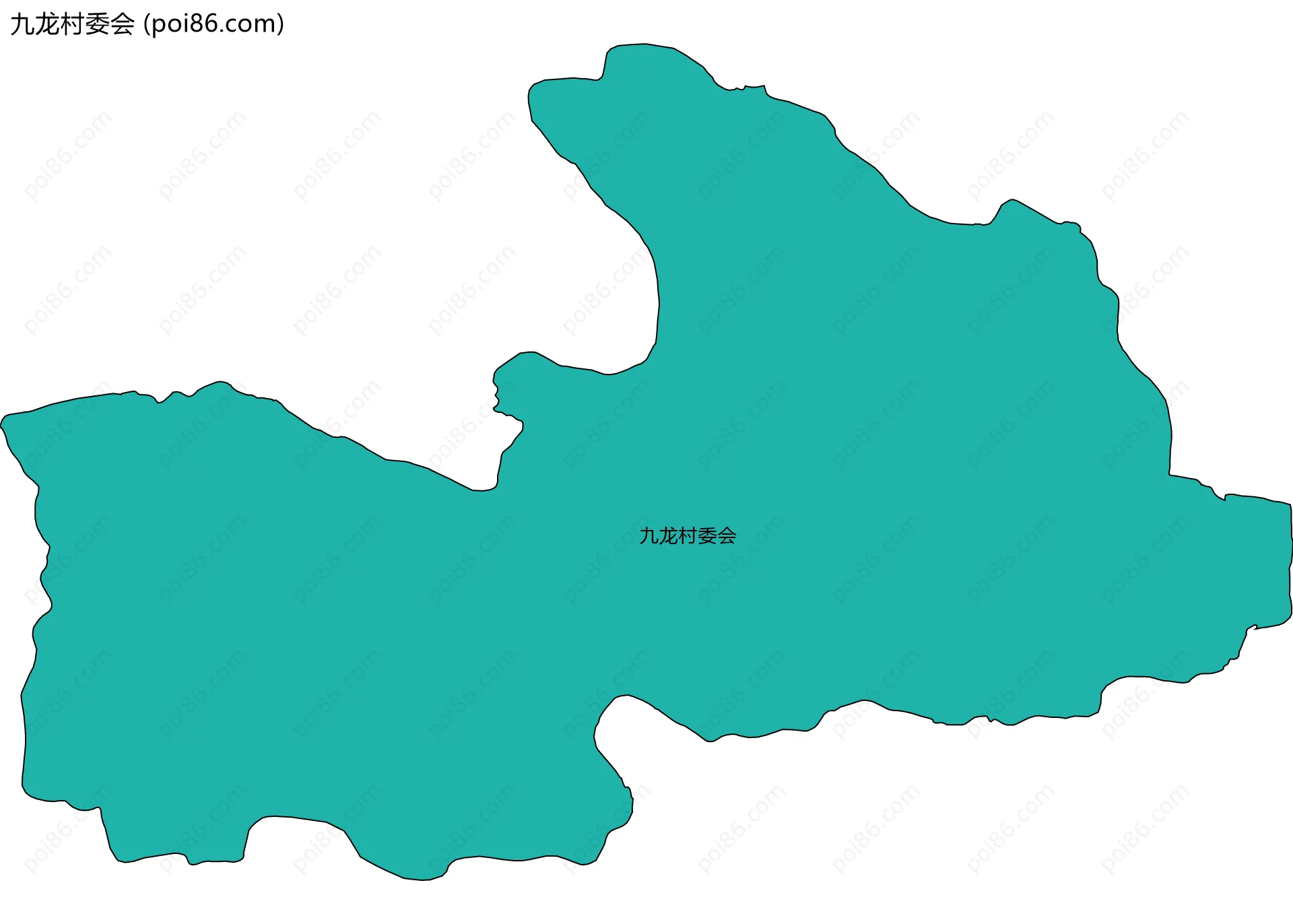 九龙村委会边界地图