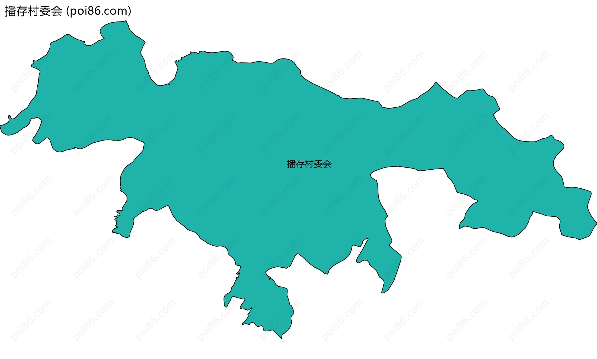 播存村委会边界地图